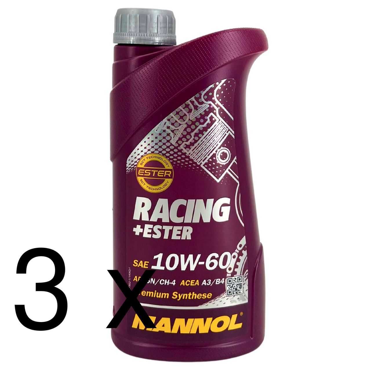 Mannol Racing + Ester 10W-60 3x1 Liter