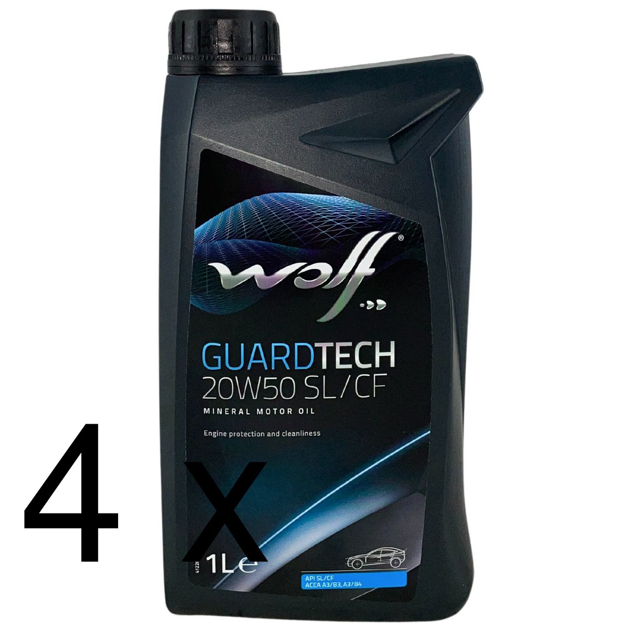 Wolf GuardTech 20W-50 SL/CF 4x1 Liter