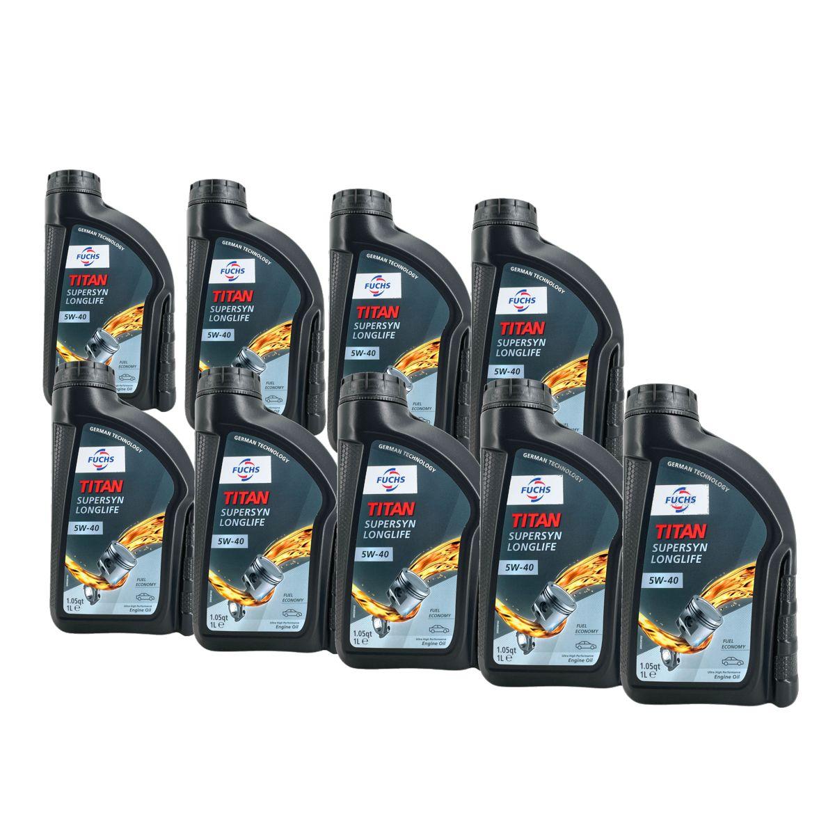 Fuchs Titan Supersyn Longlife 5W-40 9x1 Liter