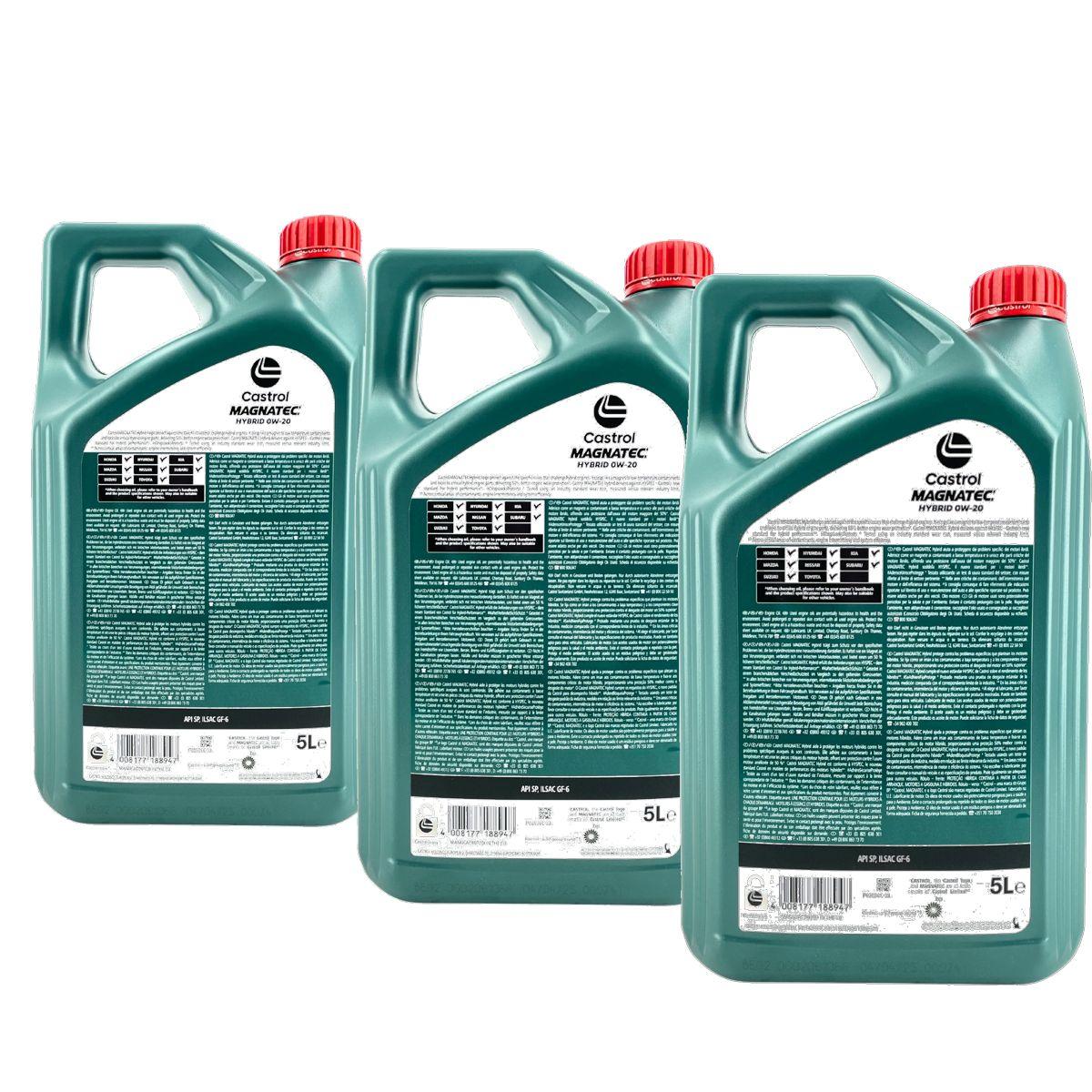 Castrol Magnatec Hybrid 0W-20 3x5 Liter