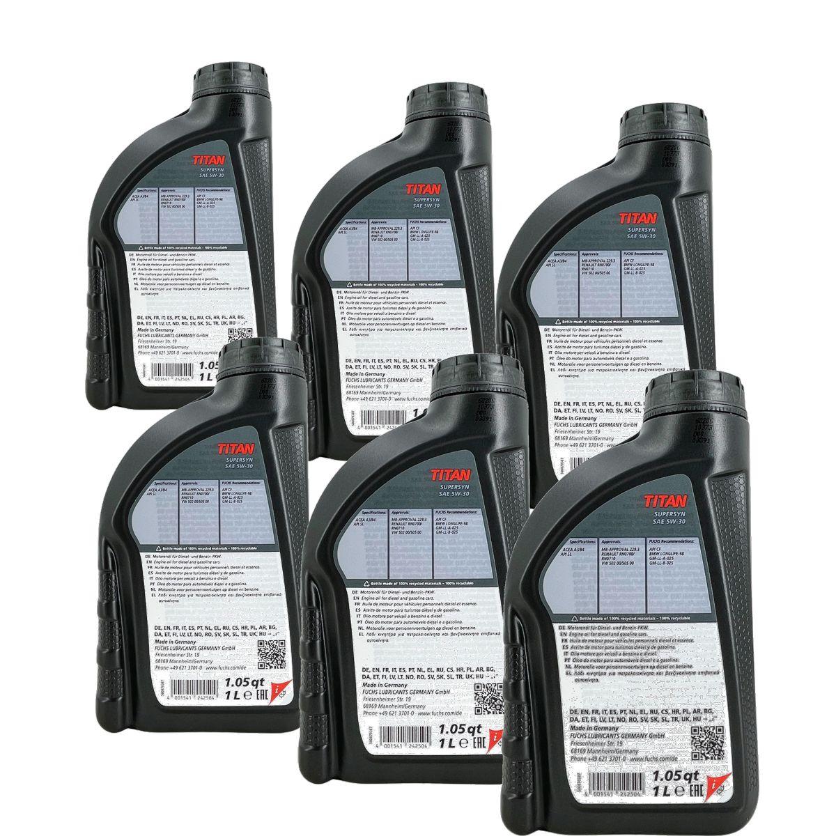 Fuchs Titan Supersyn 5W-30 6x1 Liter