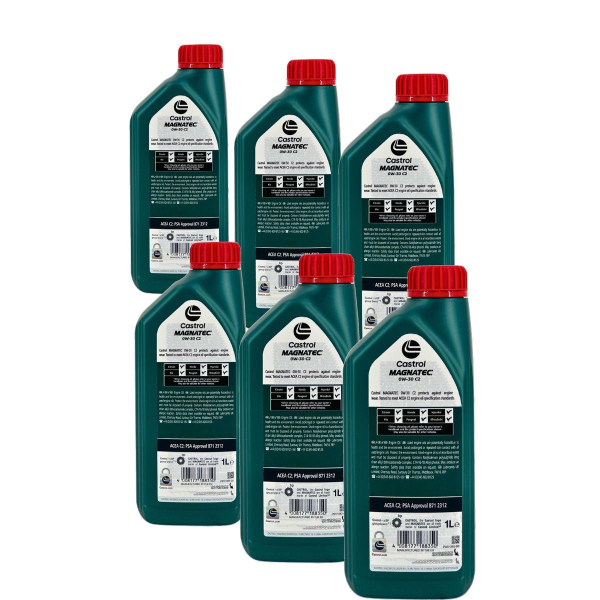 Castrol Magnatec 0W-30 C2 6x1 Liter