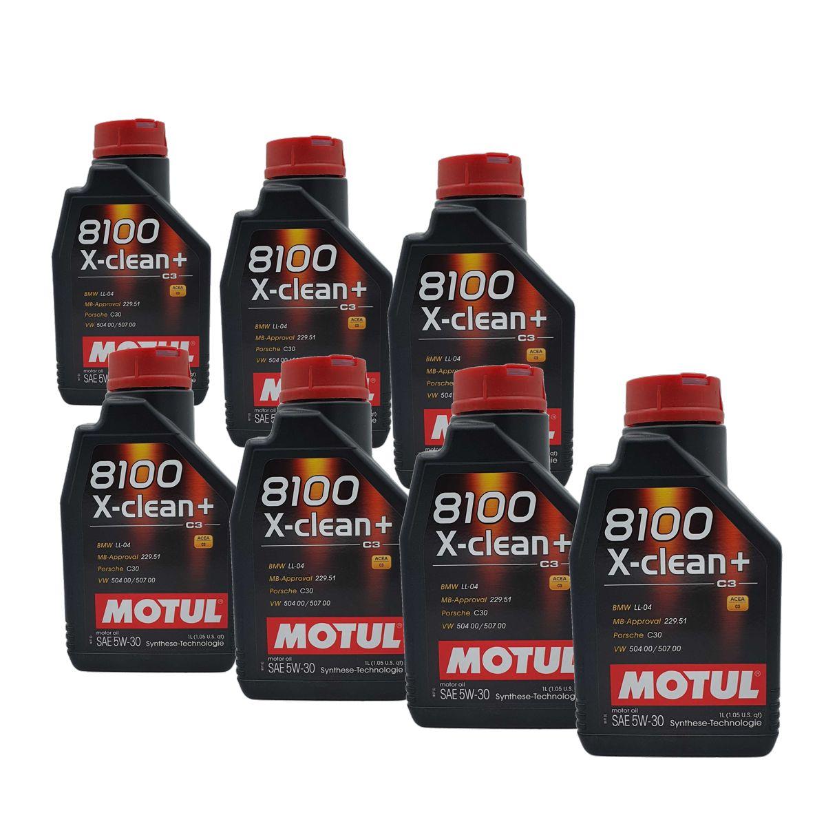 Motul 8100 X-clean+ 5W-30 7x1 Liter