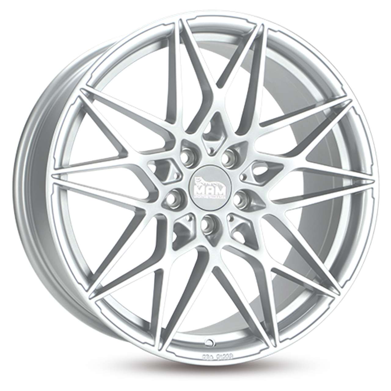 MAM MAM B2 silver painted 8.5Jx20 5x112 ET30