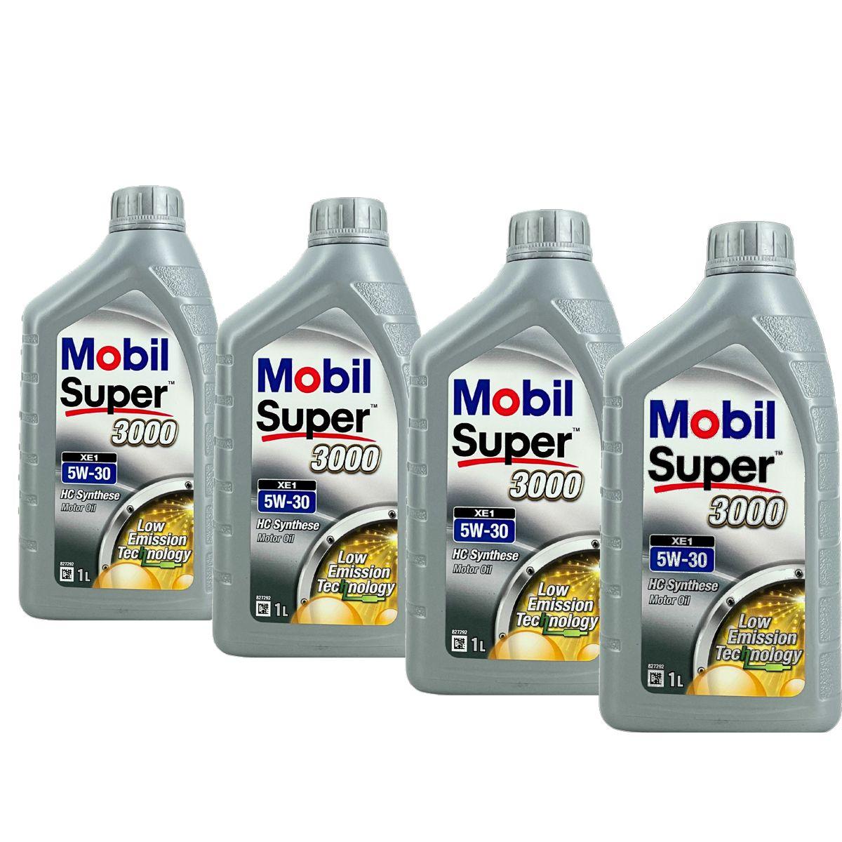 Mobil Super 3000 XE1 5W-30 4x1 Liter