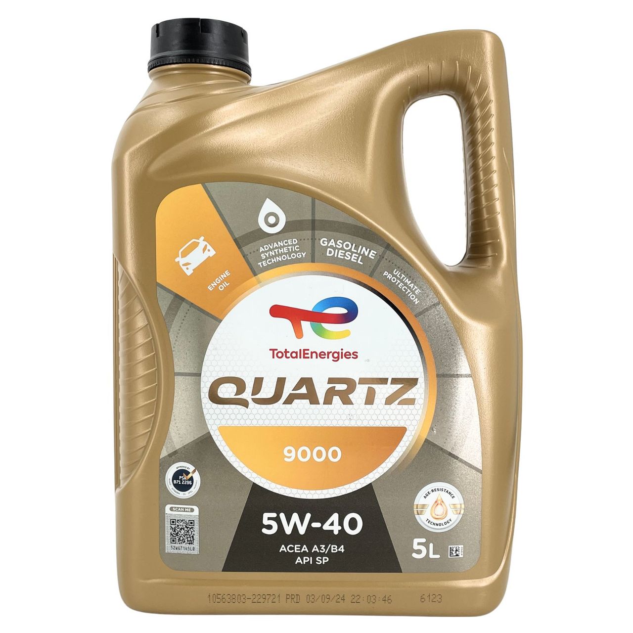 Total Quartz 9000 Energy 5W-40 5 Liter