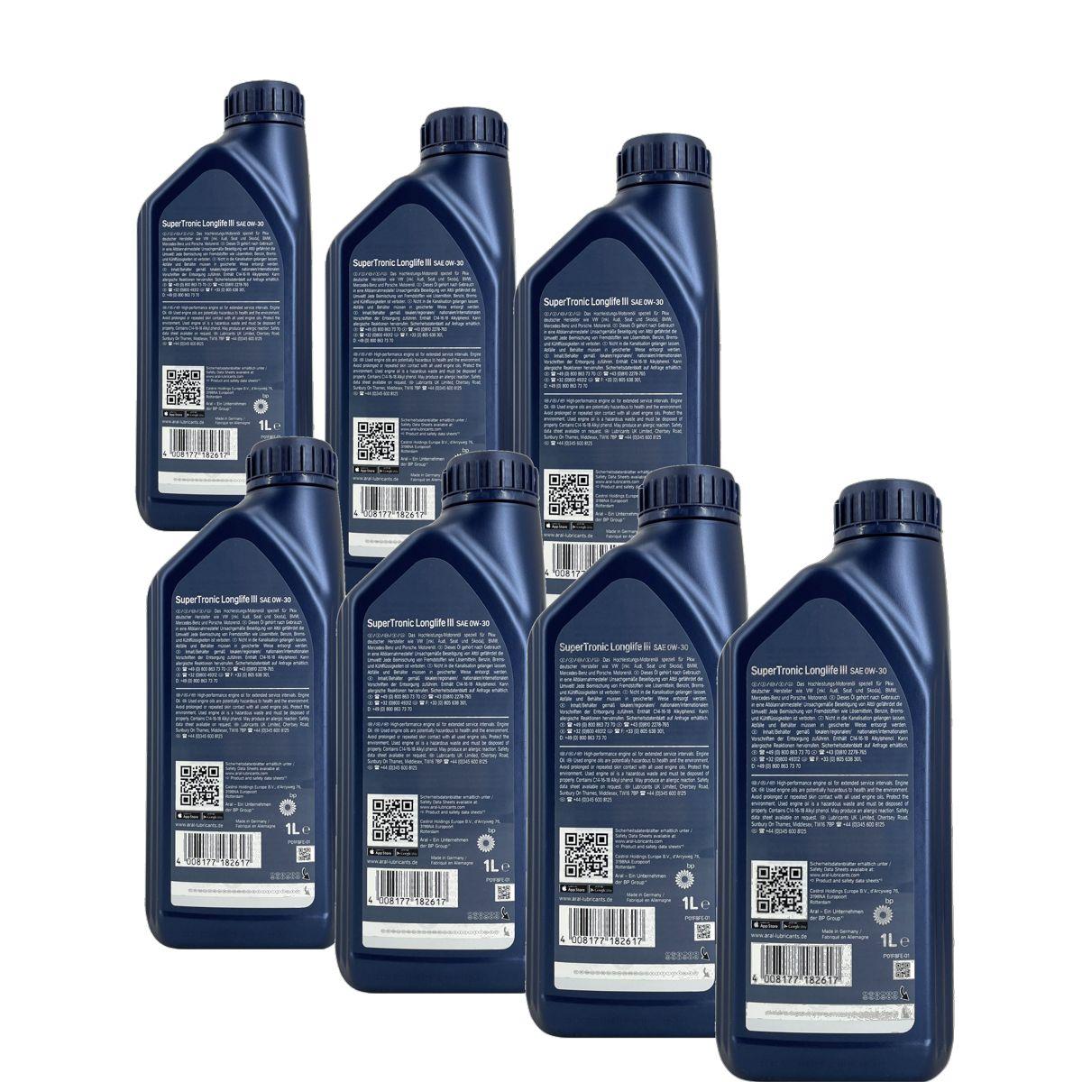 Aral SuperTronic LL III/3 0W-30 7x1 Liter