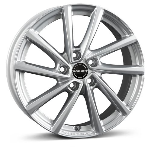 BORBET DESIGN V kristallsilber 7.0Jx18 5x112 ET43