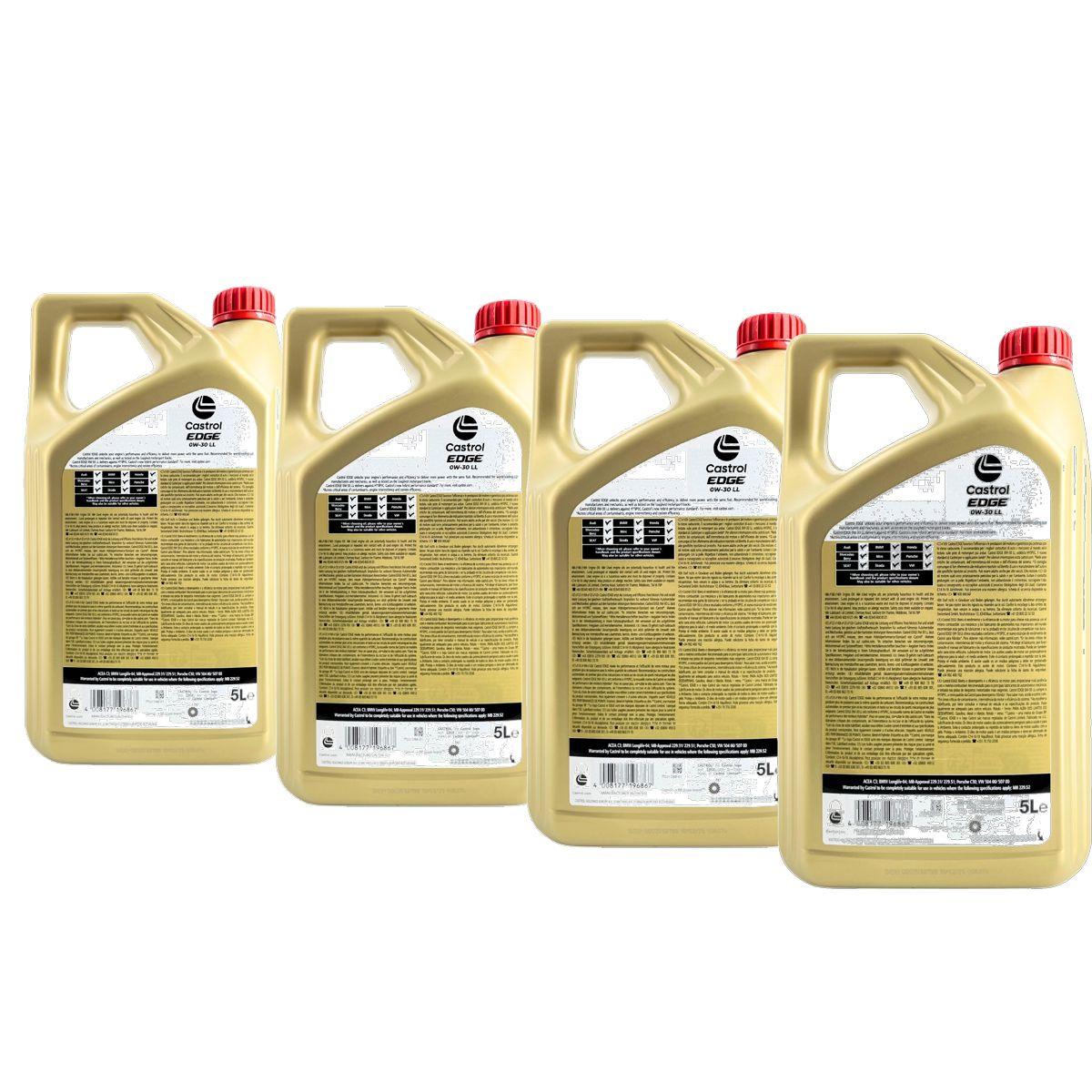 Castrol Edge 0W-30 LL 4x5 Liter