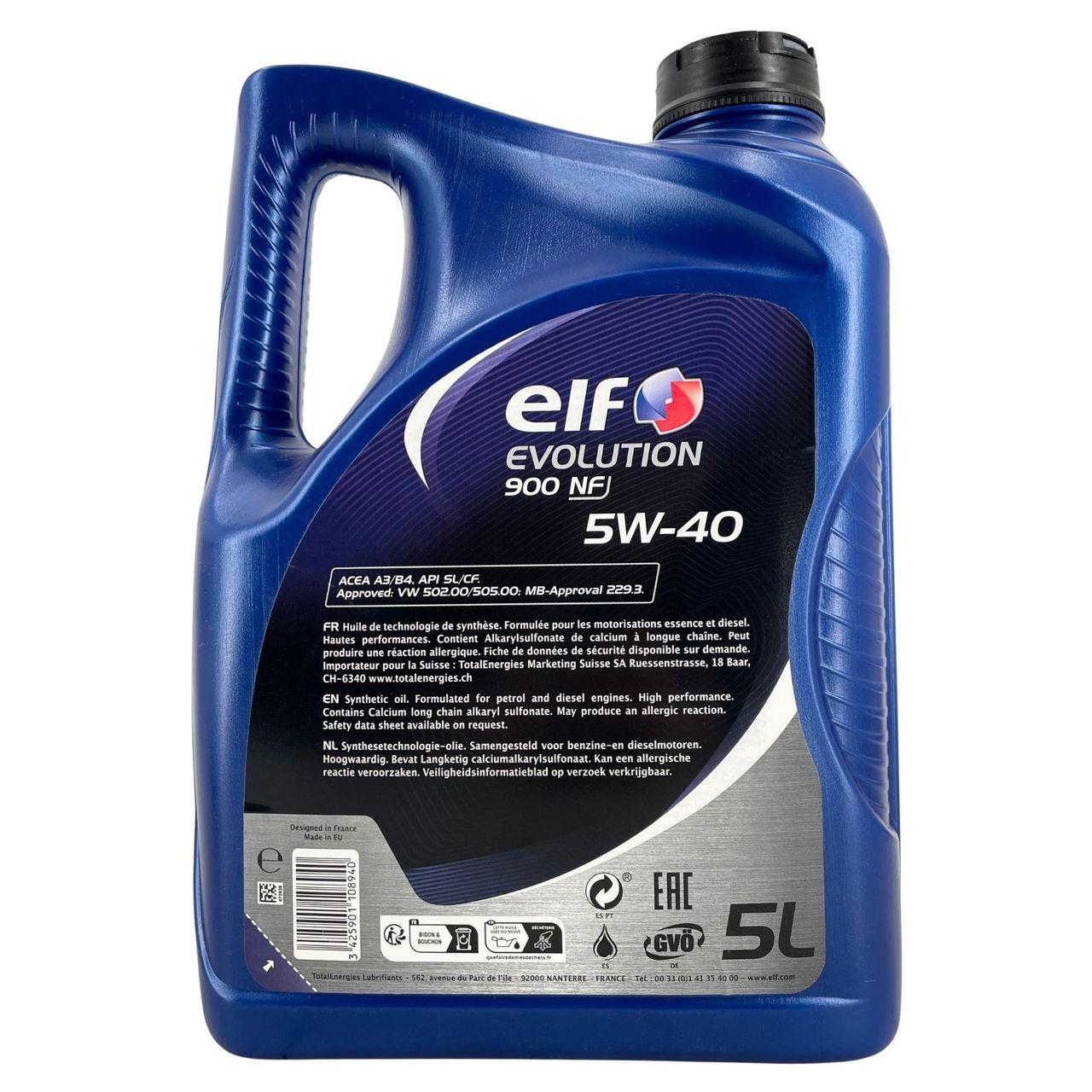 Elf Evolution 900 NF 5W-40 5 Liter