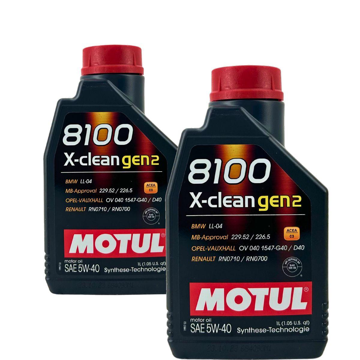 Motul 8100 X-clean GEN2 5W-40 2x1 Liter