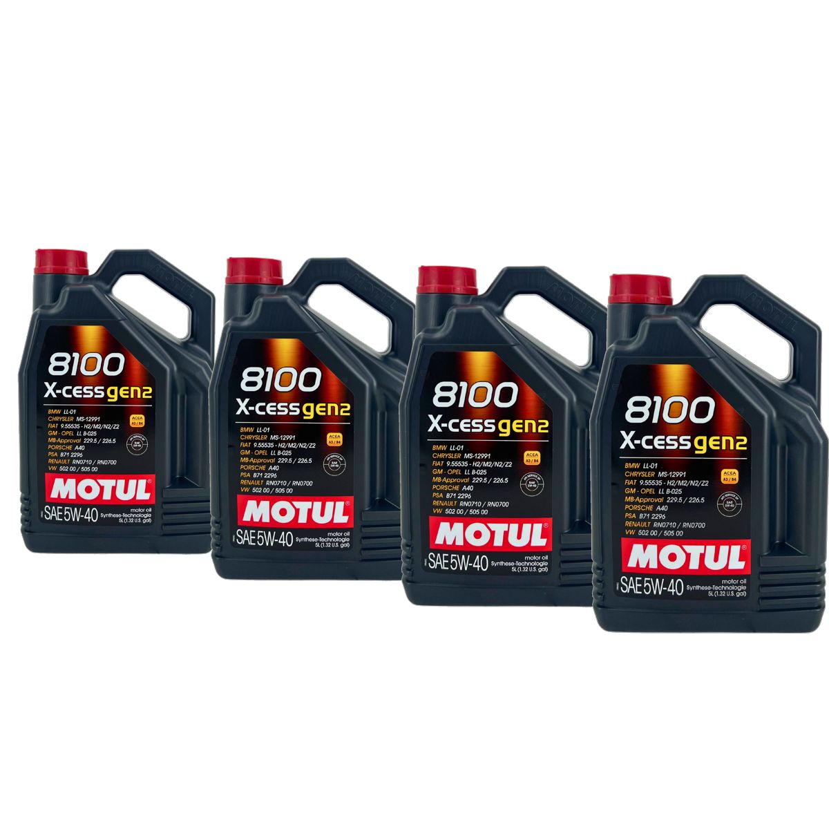 Motul 8100 X-cess GEN2 5W-40 4x5 Liter