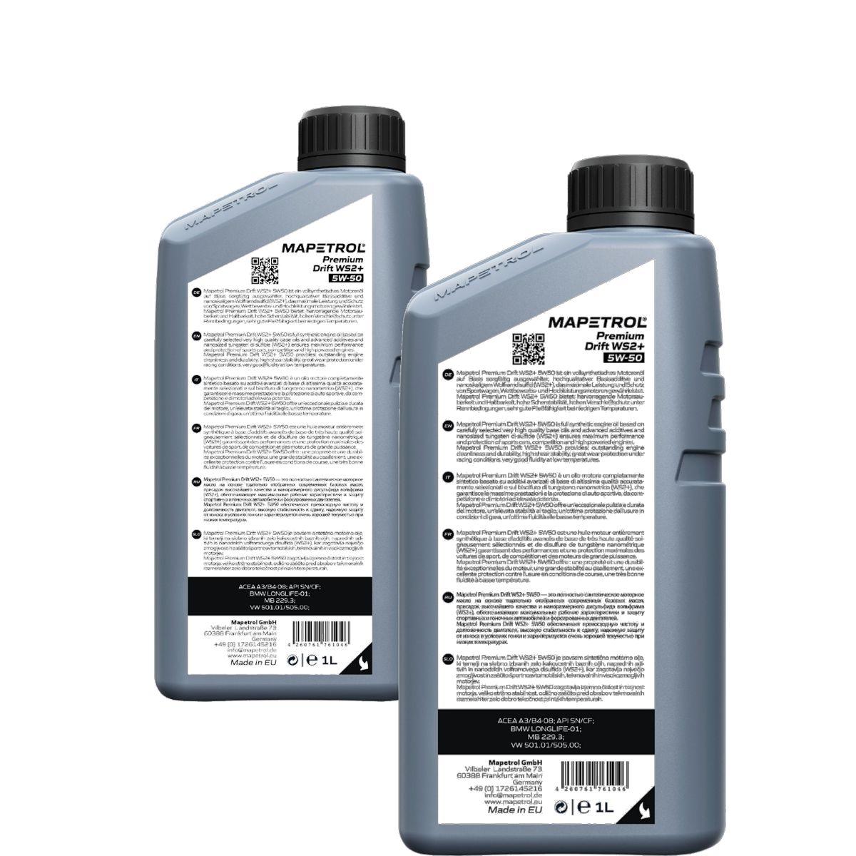 Mapetrol Premium Drift WS2+ 5W-50 2x1 Liter