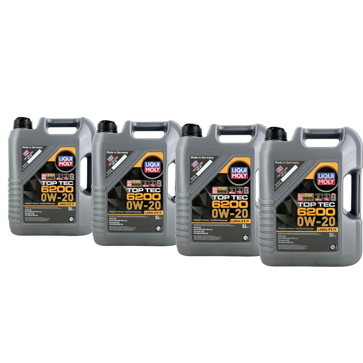 Liqui Moly Top Tec 6200 0W-20 4x5 Liter
