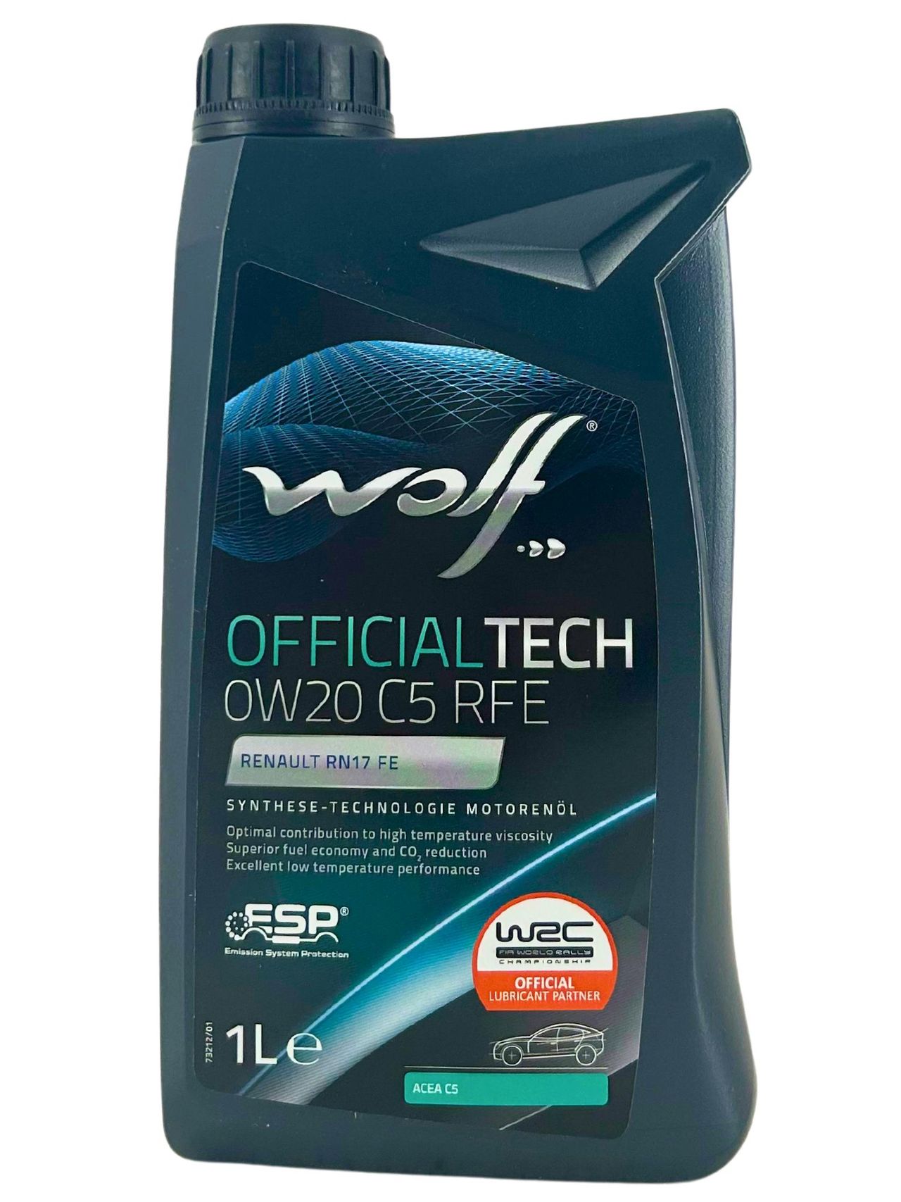 Wolf OfficialTech 0W-20 C5 RFE 1 Liter