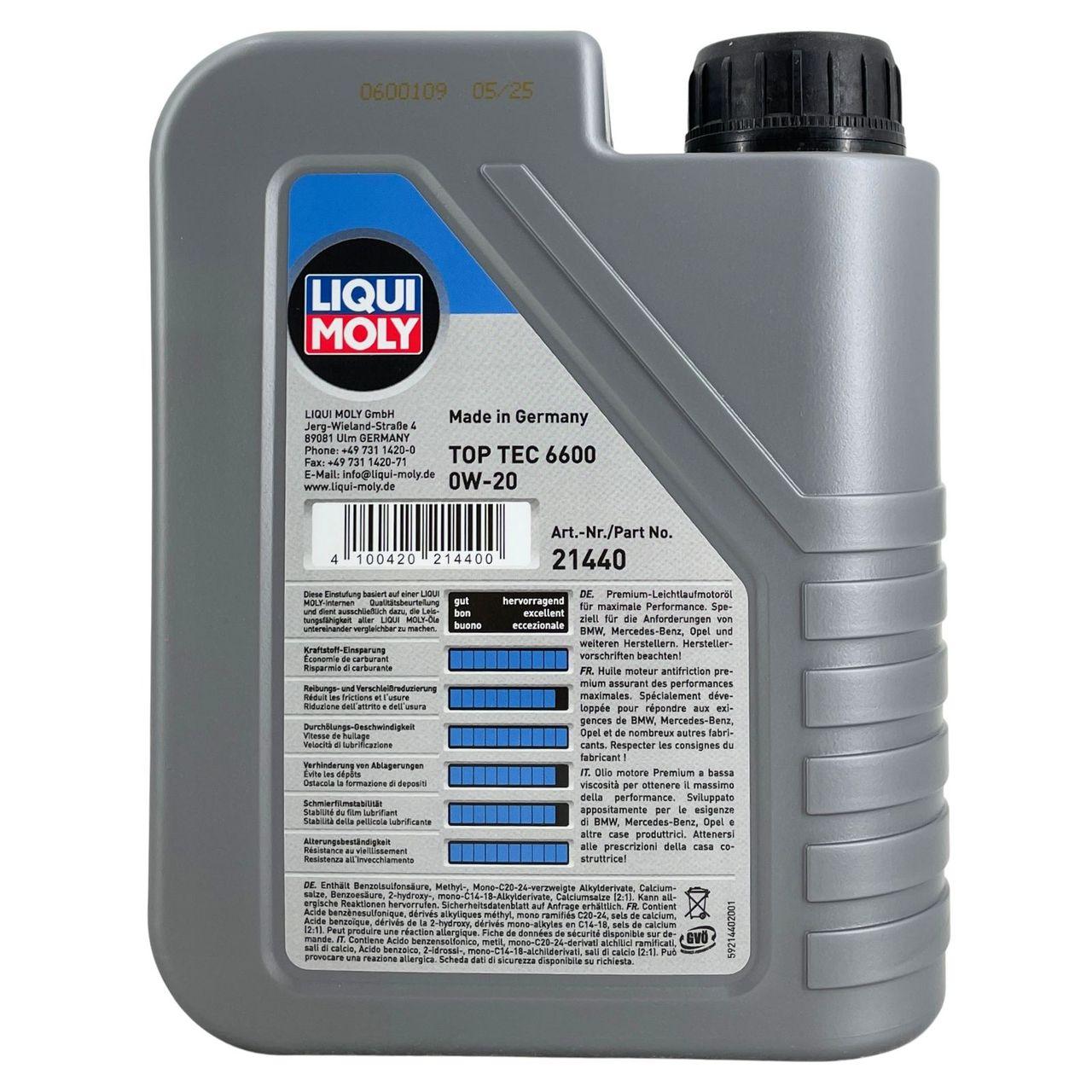 Liqui Moly Top Tec 6600 0W-20 1 Liter