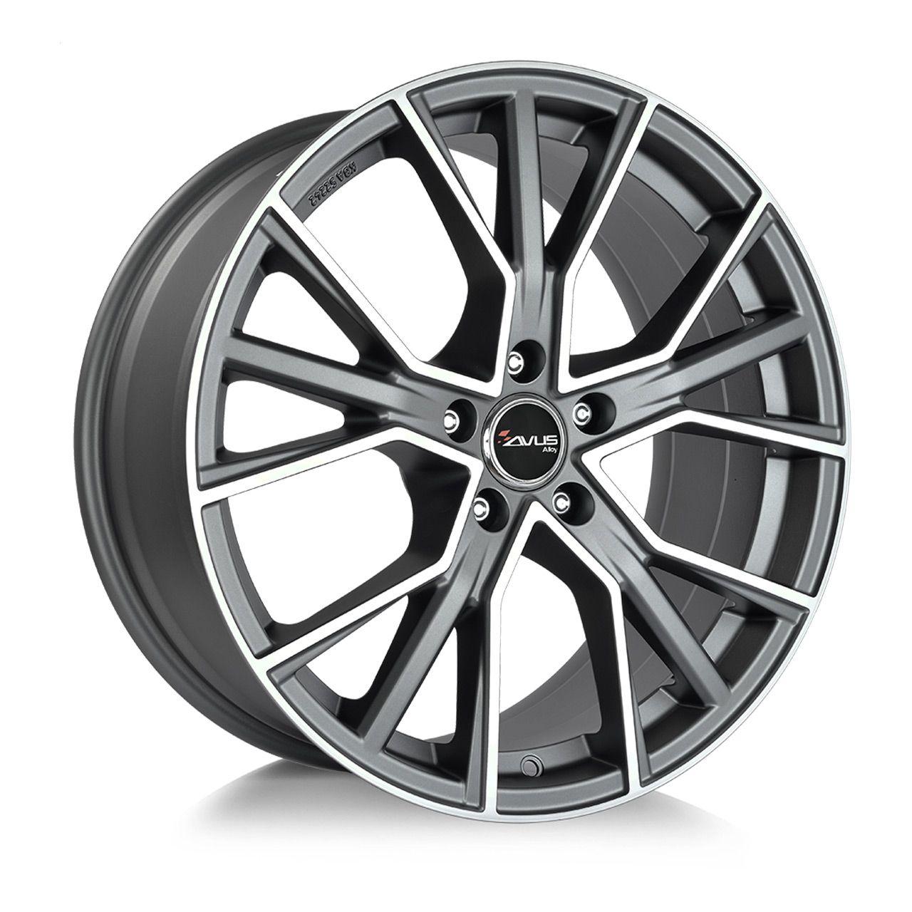AVUS RACING AF18 matt anthracite polished 8.5Jx20 5x112 ET20