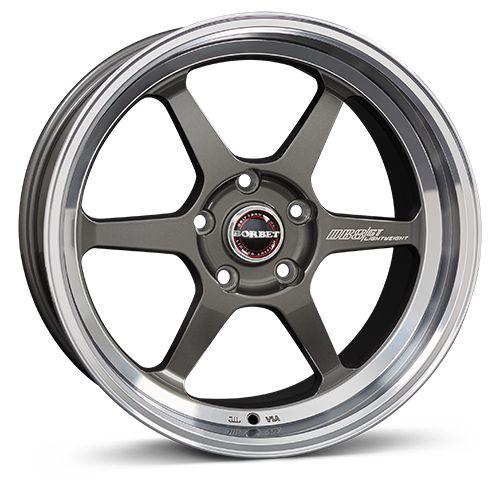 BORBET DESIGN DB8/GT graphite rim polished 8.5Jx18 5x112 ET25