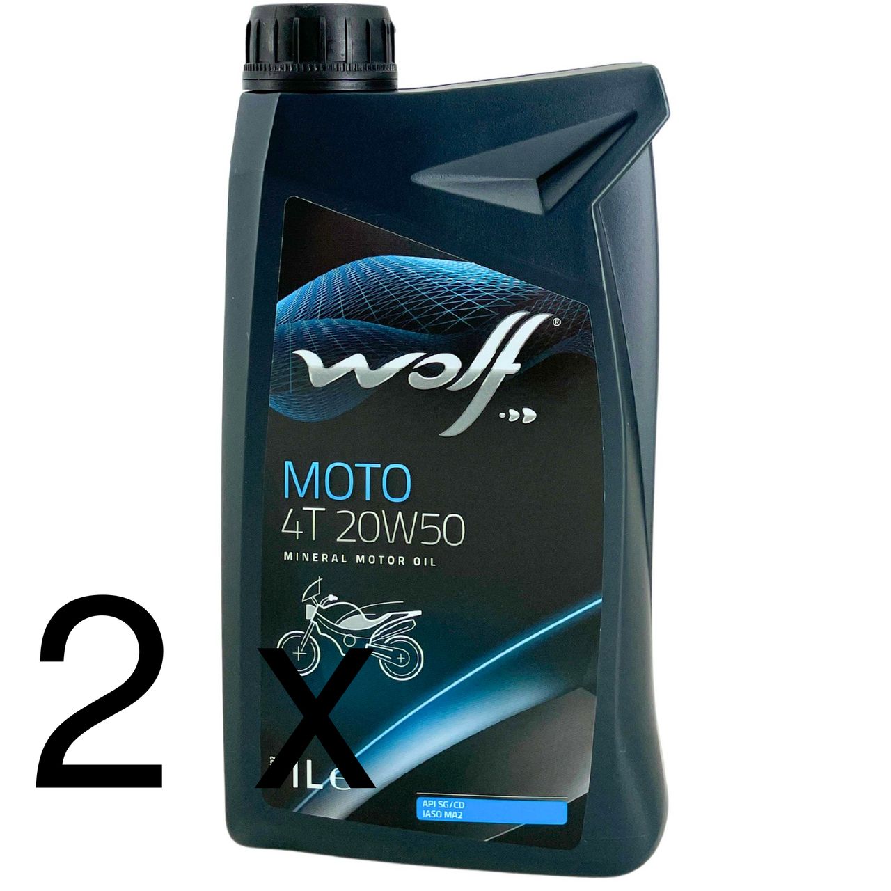 Wolf Moto 4T 20W-50 2x1 Liter Wolf Moto 4T 20W-50 2x1 Liter
