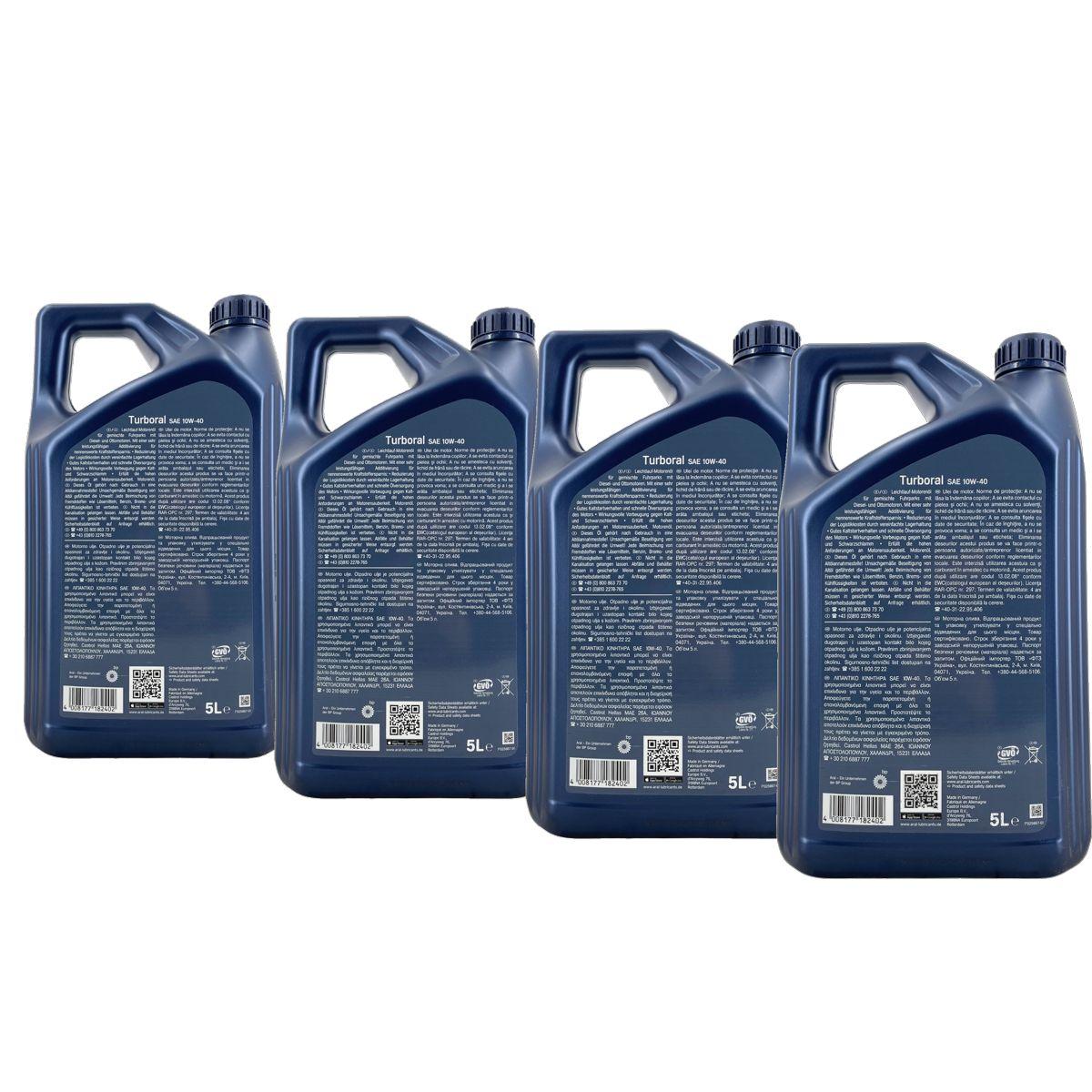 Aral Turboral 10W-40 4x5 Liter