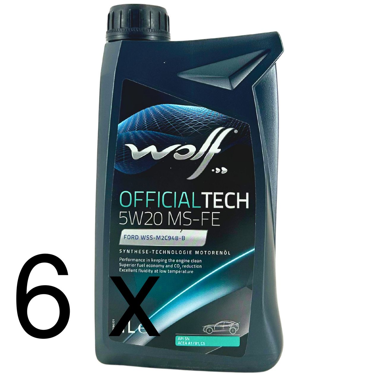 Wolf OfficialTech 5W-20 MS-FE 6x1 Liter