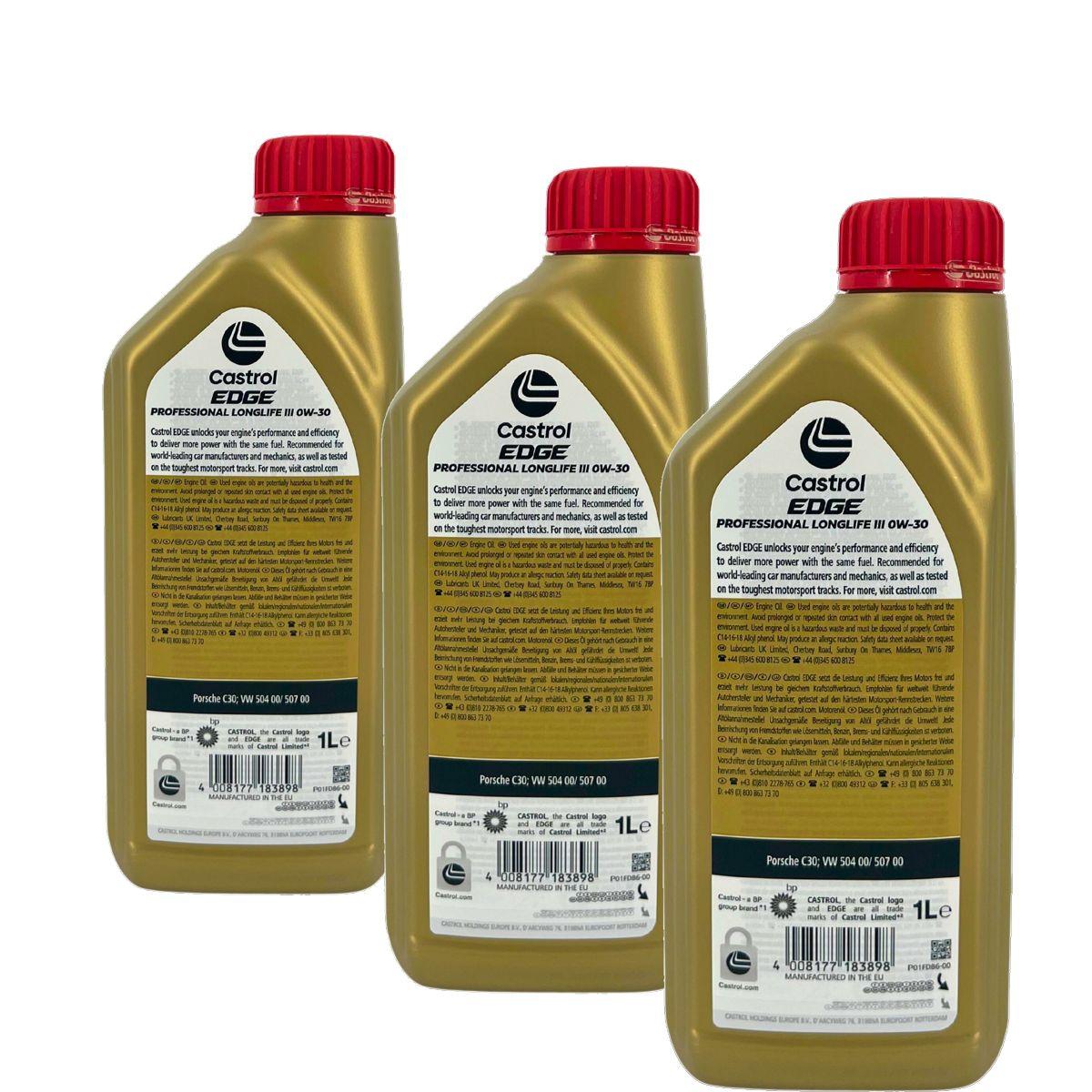 Castrol Edge Professional Longlife 3 0W-30 3x1 Liter