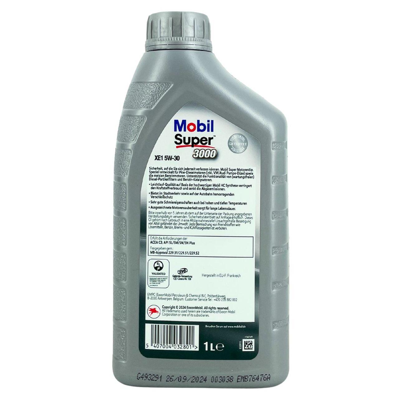 Mobil Super 3000 XE1 5W-30 1 Liter