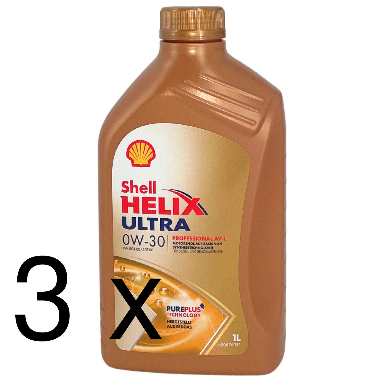 Shell Helix Ultra Professional AV-L 0W-30 3x1 Liter Shell Helix Ultra Professional AV-L 0W-30 3x1 Liter