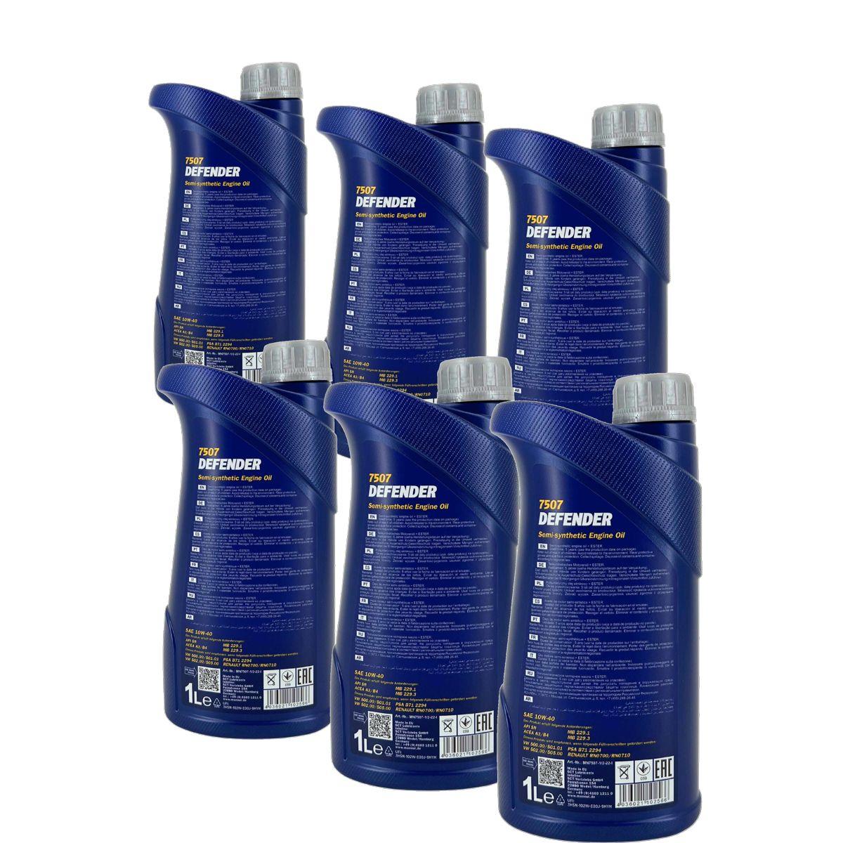 Mannol Defender 10W-40 6x1 Liter