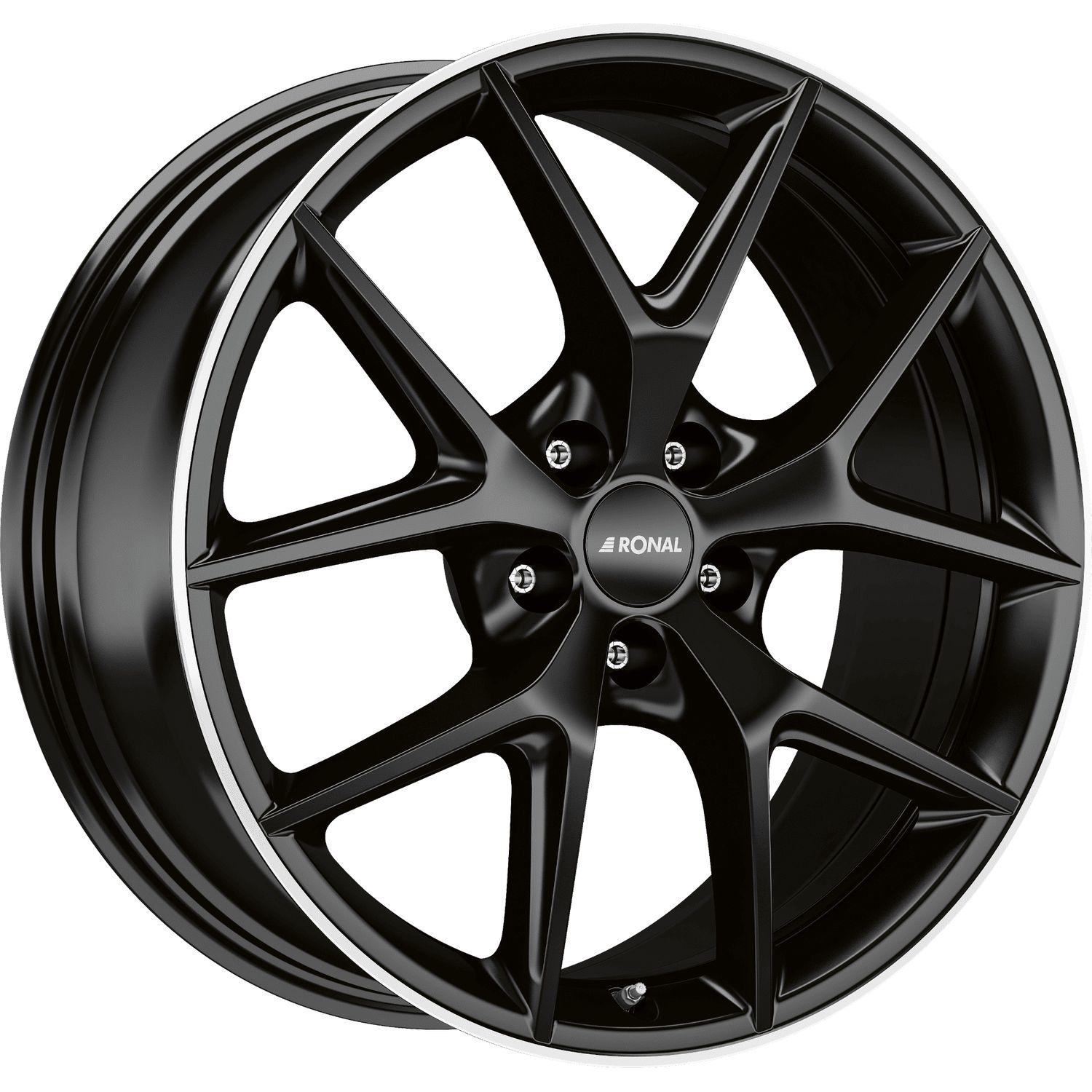 RONAL R75 jetblack-matt-hornkopiert 8.5Jx20 5x112 ET35