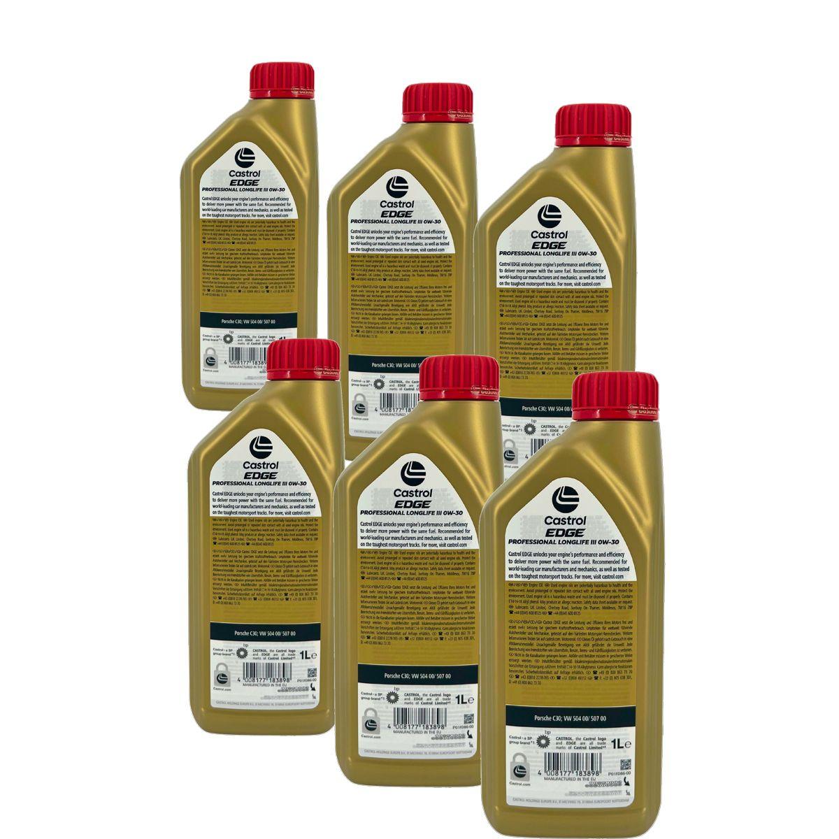 Castrol Edge Professional Longlife 3 0W-30 6x1 Liter