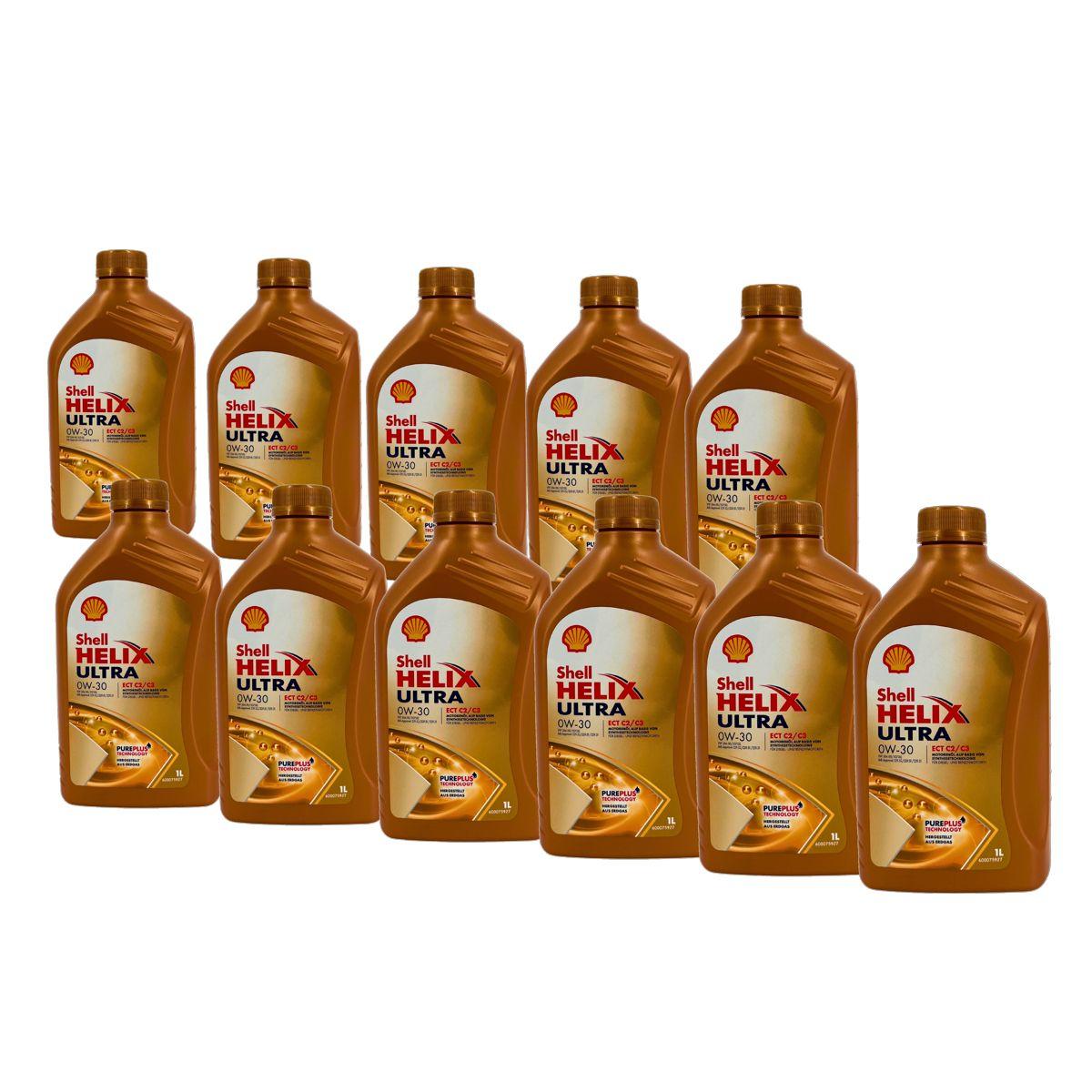 Shell Helix Ultra ECT C2 C3 0W-30 11x1 Liter