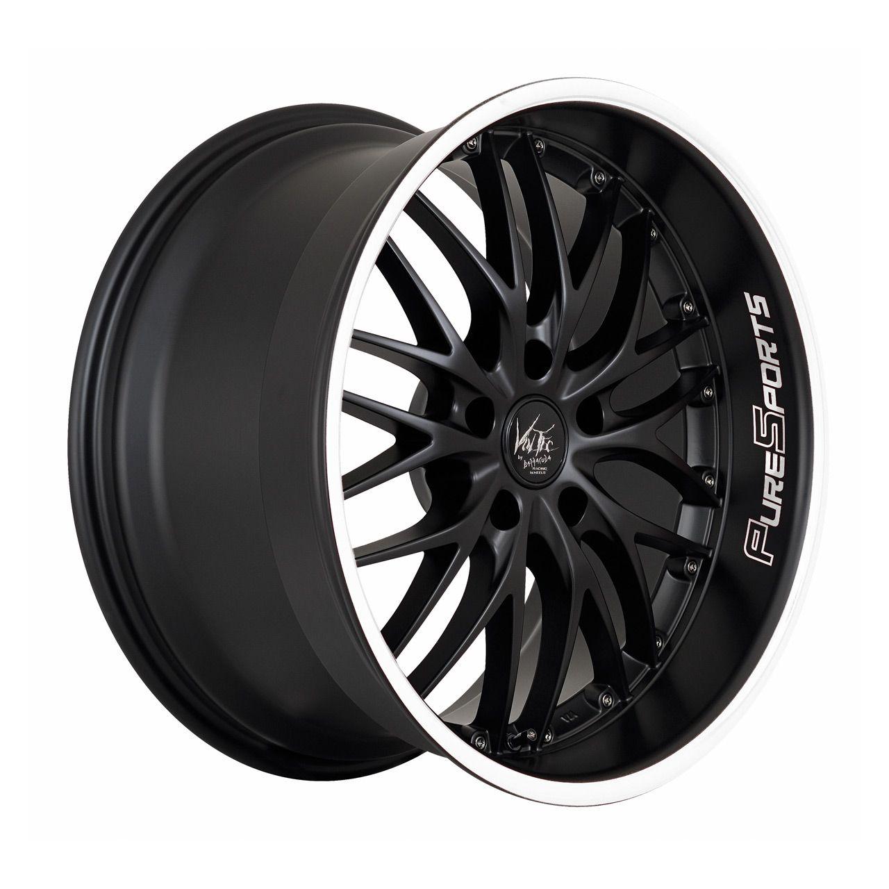 BARRACUDA VOLTEC T6 mattblack puresports color trim weiss 8.0Jx17 5x112 ET30