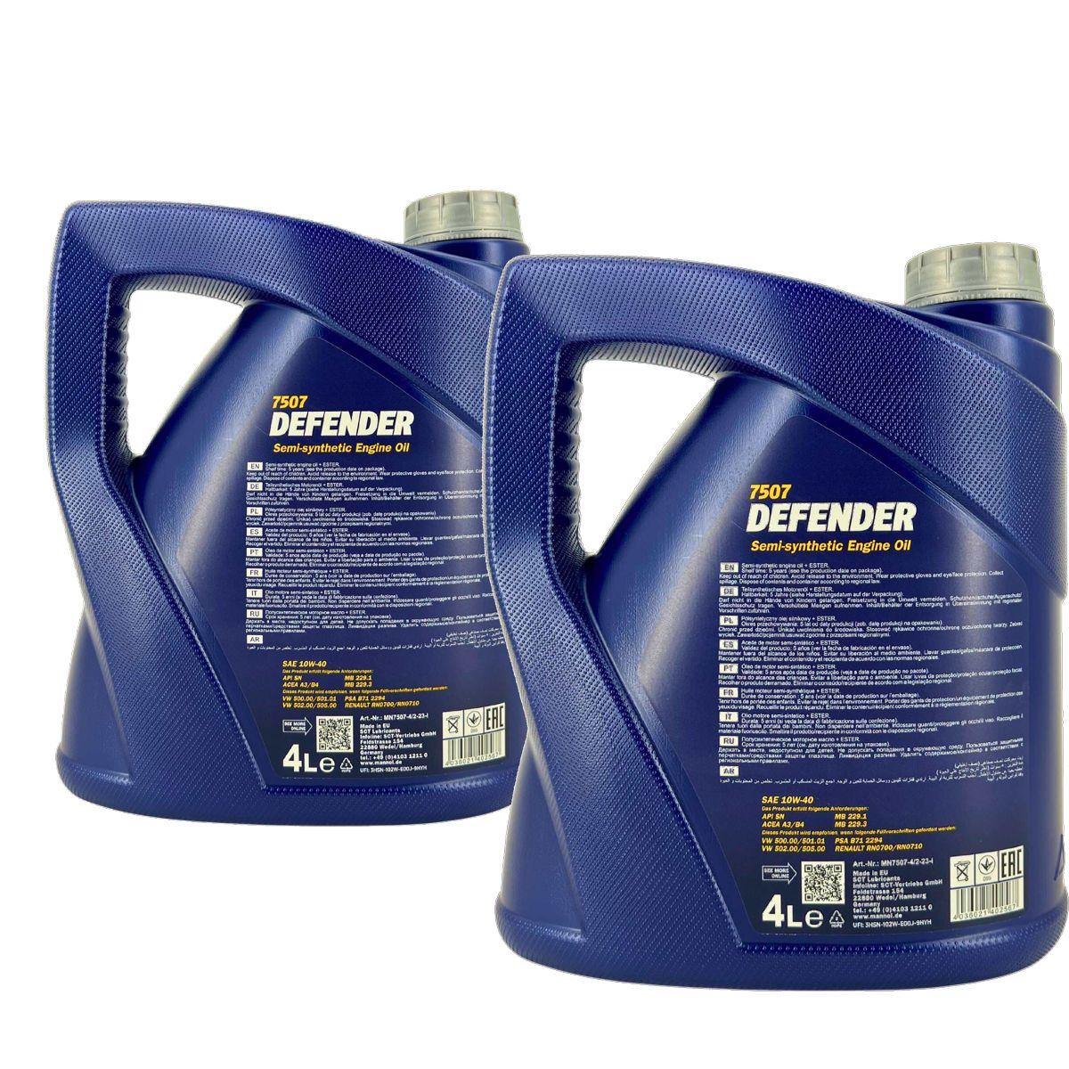 Mannol Defender 10W-40 2x4 Liter