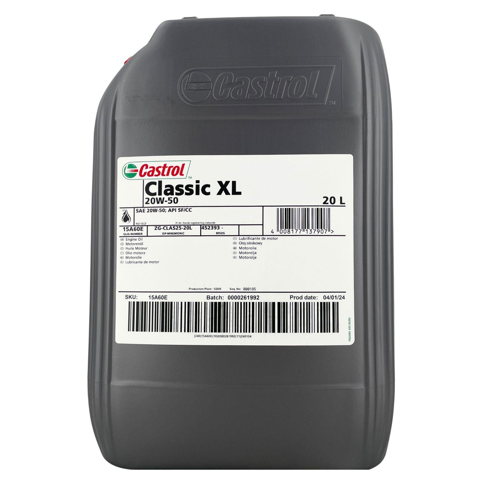 Castrol Classic XL 20W-50 20 Liter