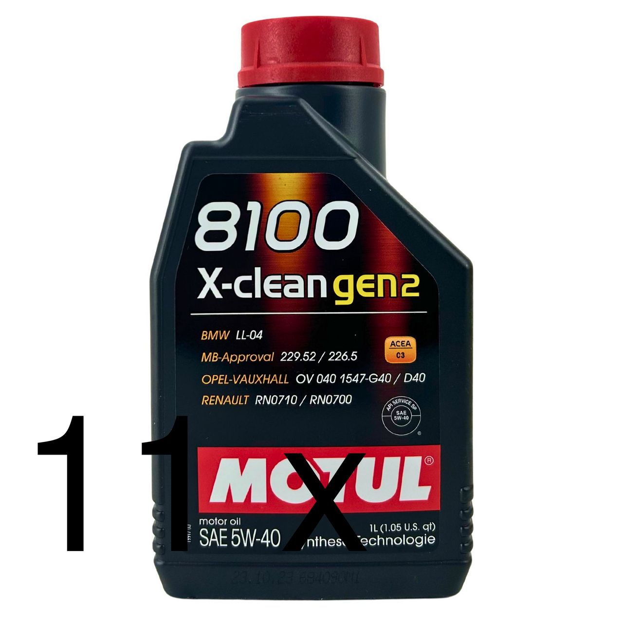 Motul 8100 X-clean GEN2 5W-40 11x1 Liter