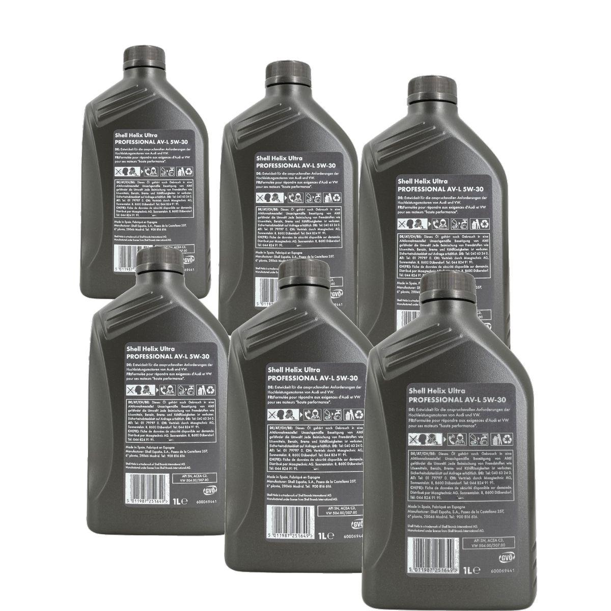 Shell Helix Ultra Professional AV-L 5W-30 6x1 Liter