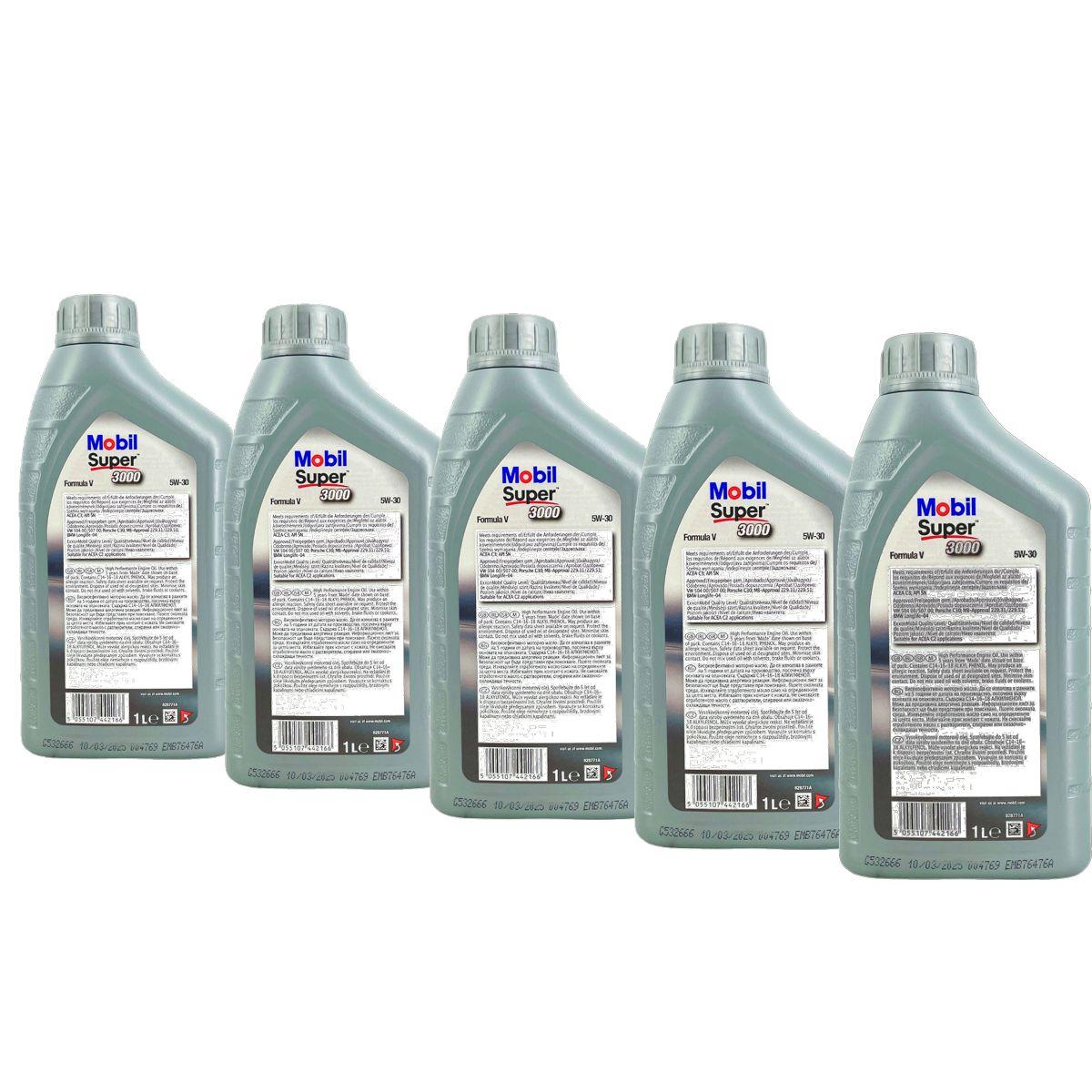 Mobil Super 3000 Formula V 5W-30 5x1 Liter