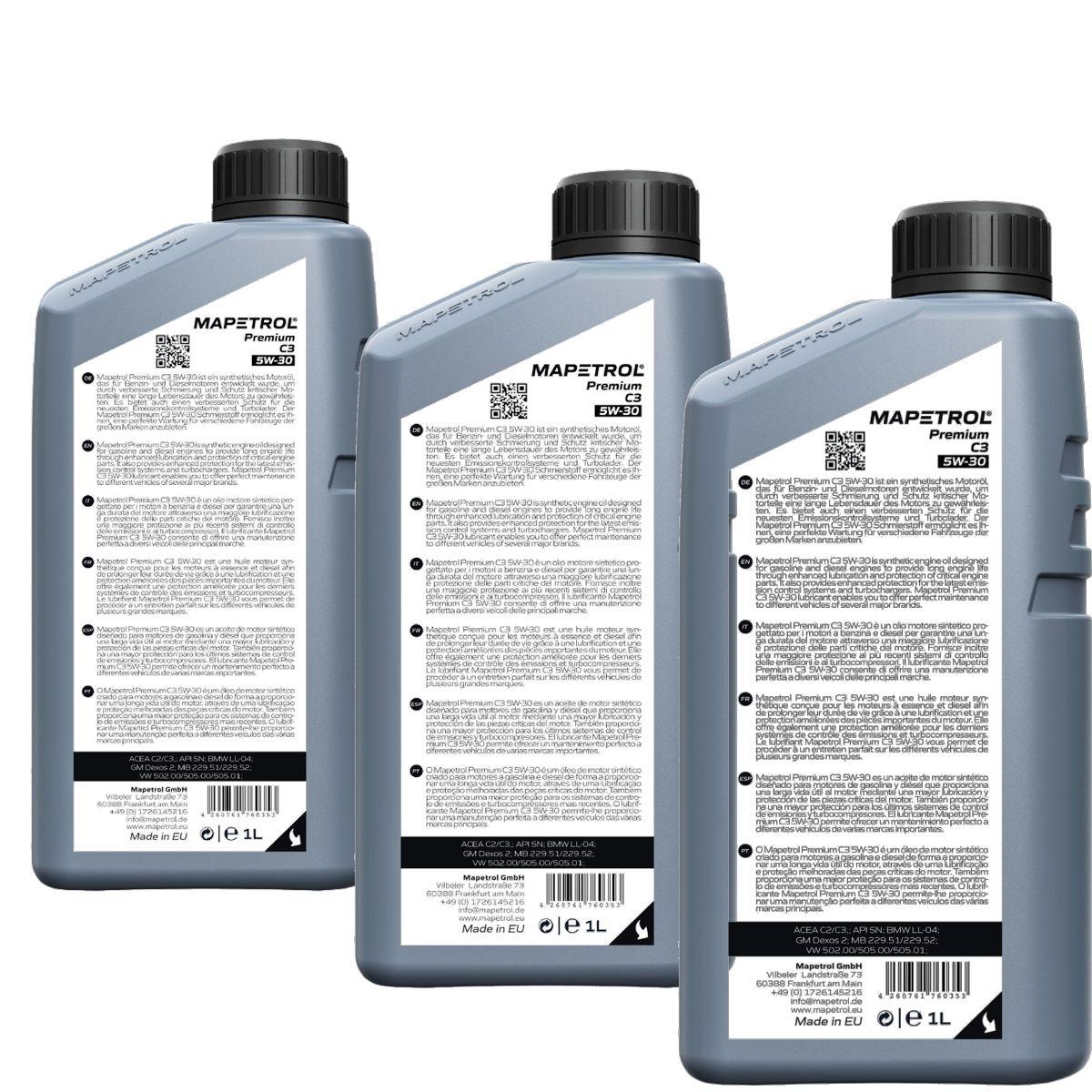 Mapetrol Premium C3 5W-30 3x1 Liter