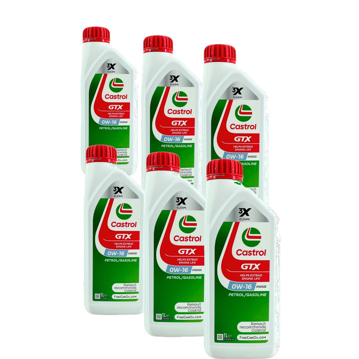 Castrol GTX 0W-16 AN2022 6x1 Liter