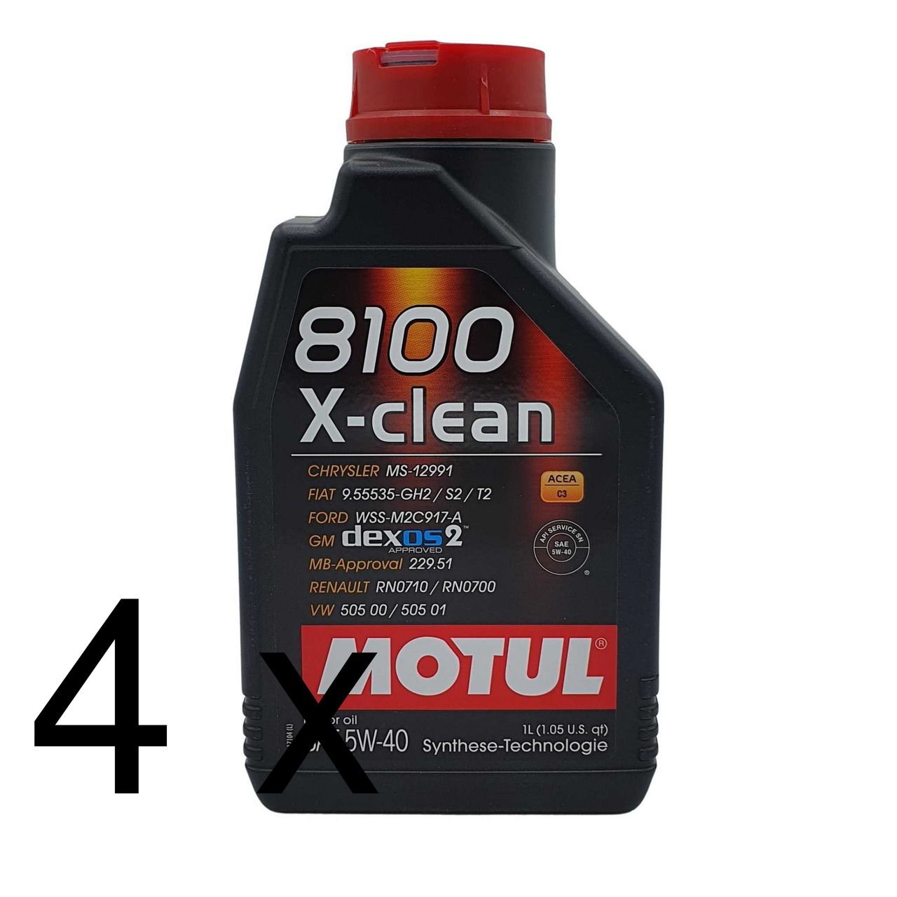 Motul 8100 X-clean 5W-40 4x1 Liter