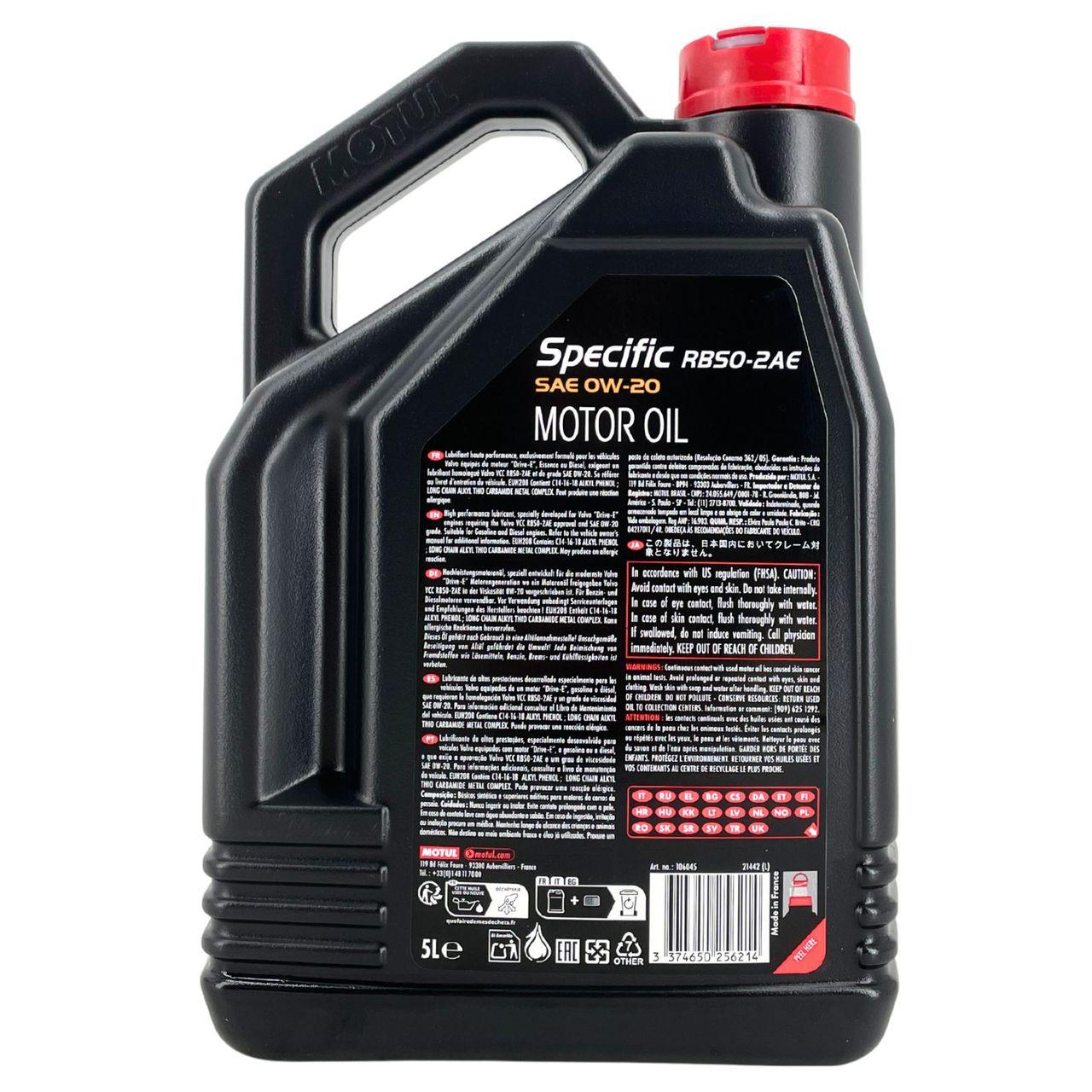 Motul Specific VOLVO VCC RBS0-2AE 0W-20 5 Liter