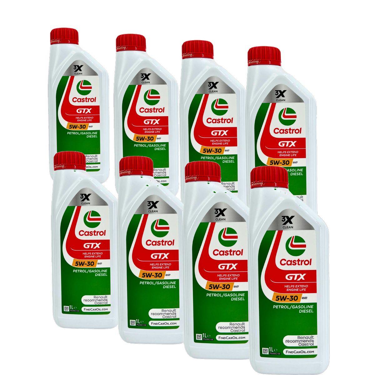 Castrol GTX 5W-30 RN17 8x1 Liter