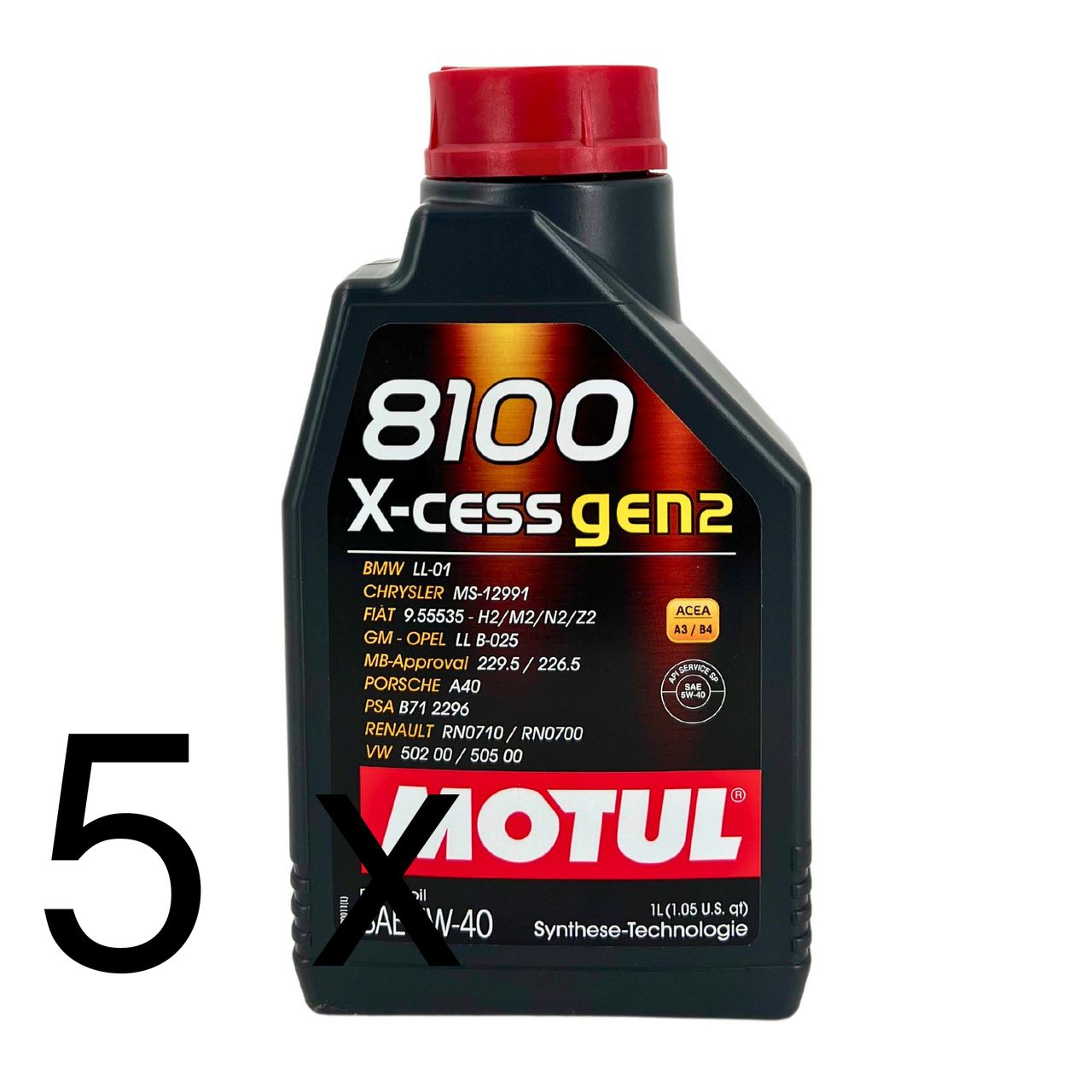 Motul 8100 X-cess GEN2 5W-40 5x1 Liter