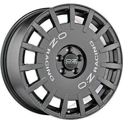 OZ RALLY RACING dark graphit + silver lettering 8.0Jx19 5x112 ET45