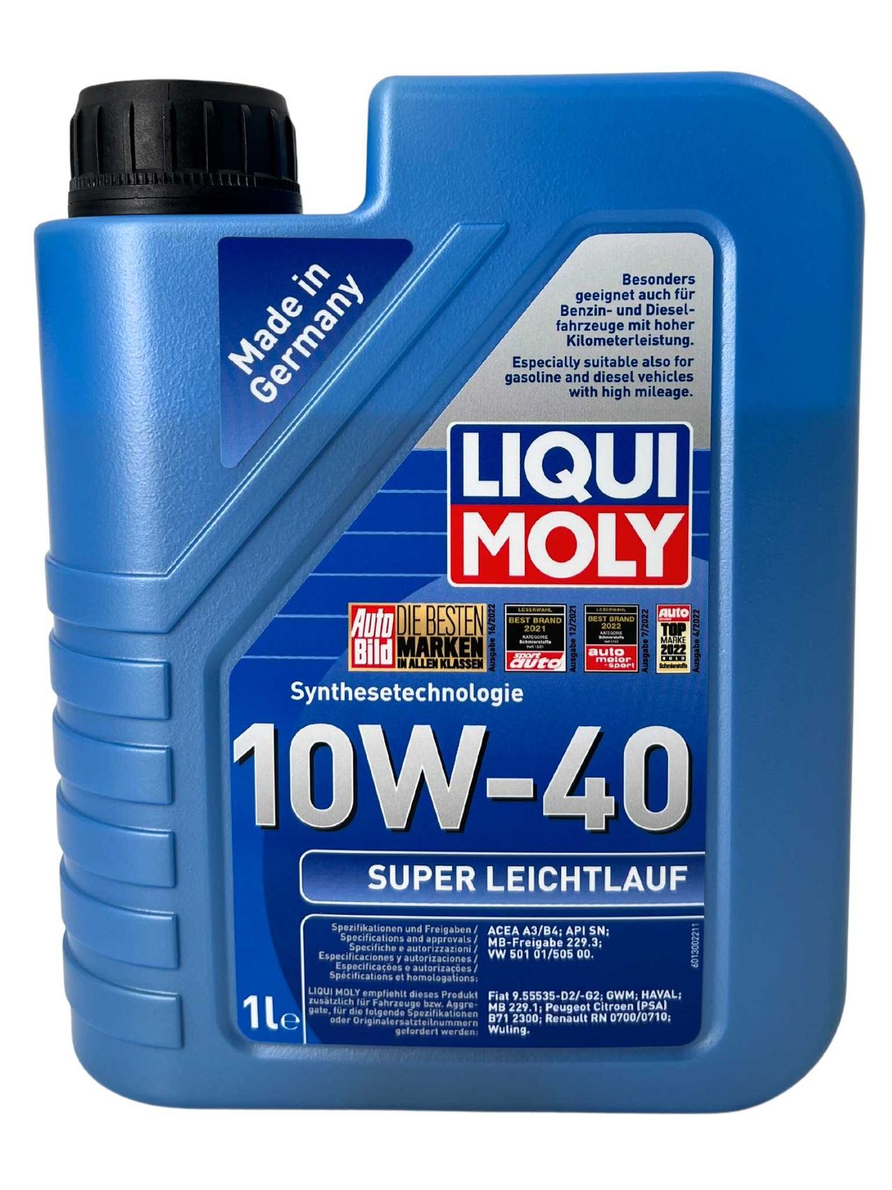 Liqui Moly Super Leichtlauf 10W-40 1 Liter Liqui Moly Super Leichtlauf 10W-40 1 Liter