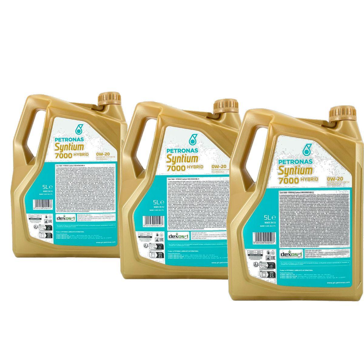 Petronas Syntium Hybrid 0W-20 3x5 Liter