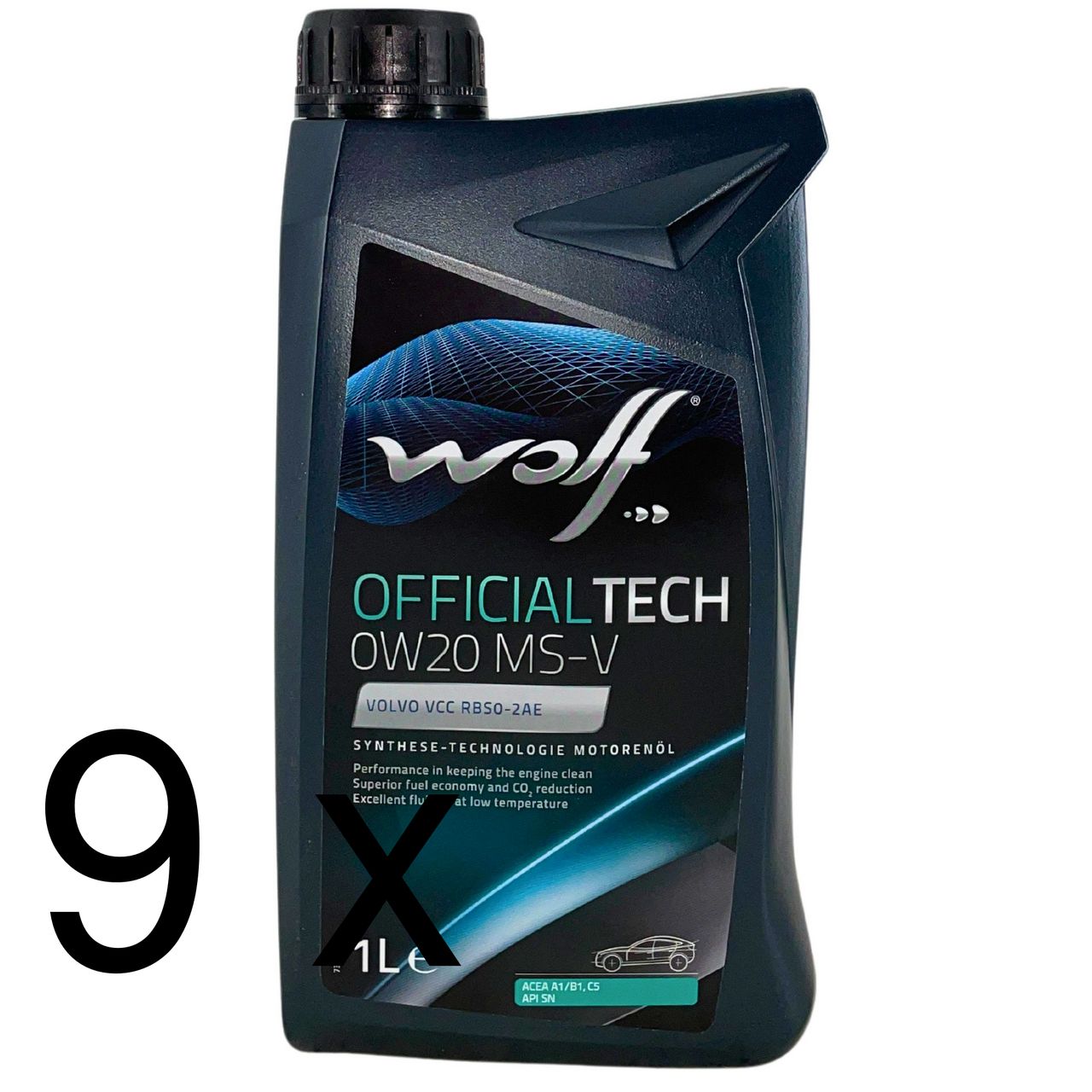 Wolf OfficialTech 0W-20 MS-V 9x1 Liter