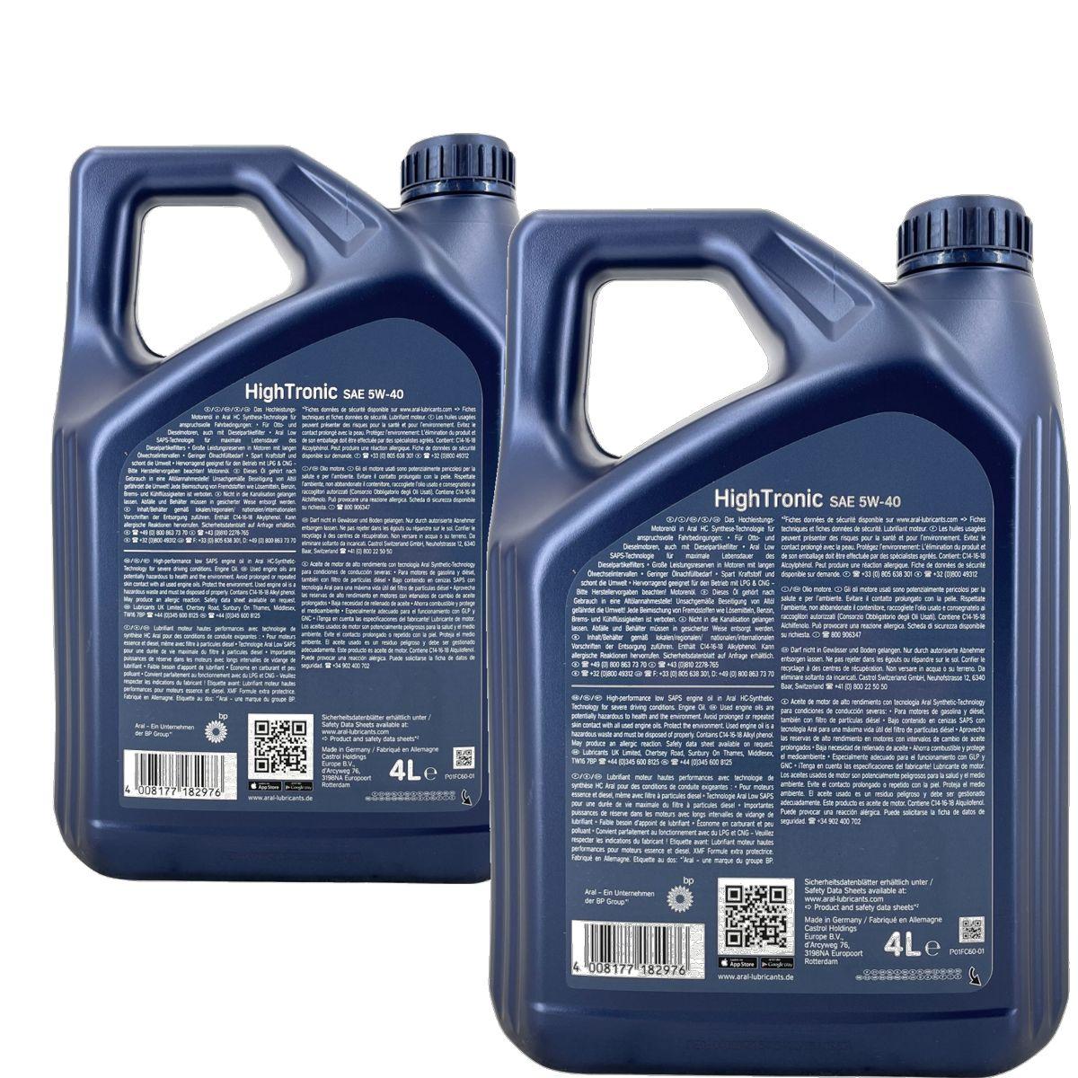 Aral HighTronic 5W-40 2x4 Liter