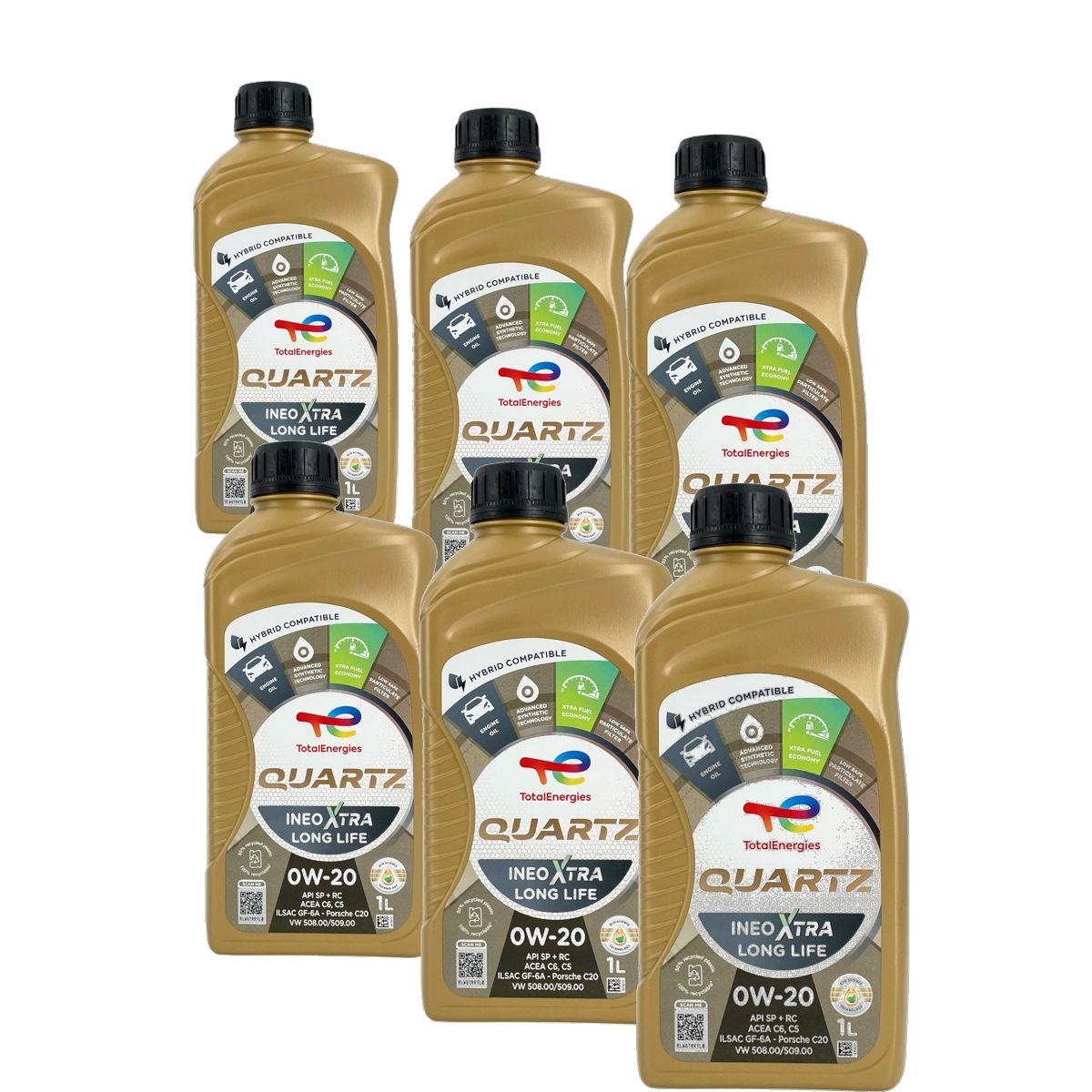 Total Quartz Ineo Xtra Longlife 0W-20 6x1 Liter